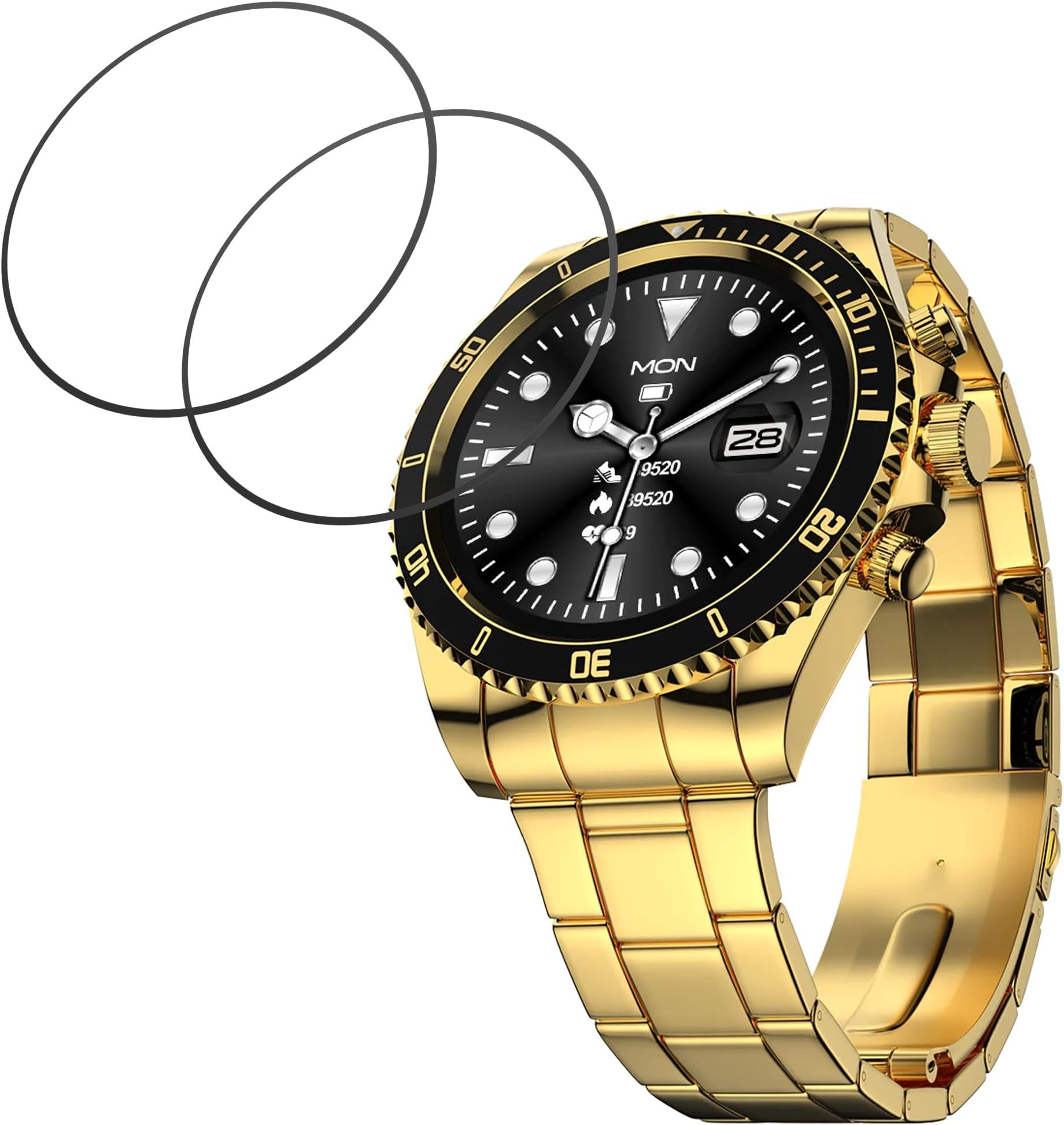 DVTECHDVTECH® (Pack of 02 Fire Boltt Avalanche Compatible Smartwatch Screen Protector Protective Ultra Clear Unbreakable (Flexible Screen Protector)