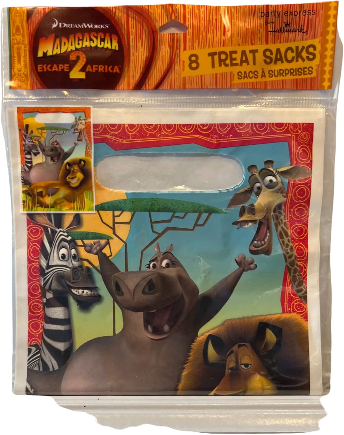 Madagascar Party Bundle with Plates, Napkins, Table Cover and Treat Bags for 16 Guests