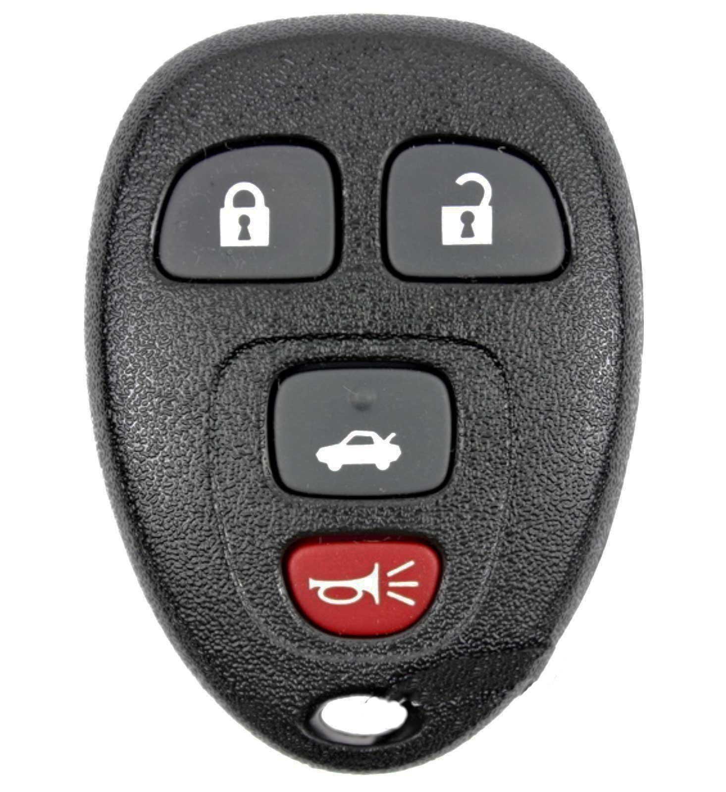 New Keyless Entry 4 Button Remote Car Key Fob for Select Chevrolet Pontiac Saturn & Buick FCC ID KOBGT04A/GM # 15252034