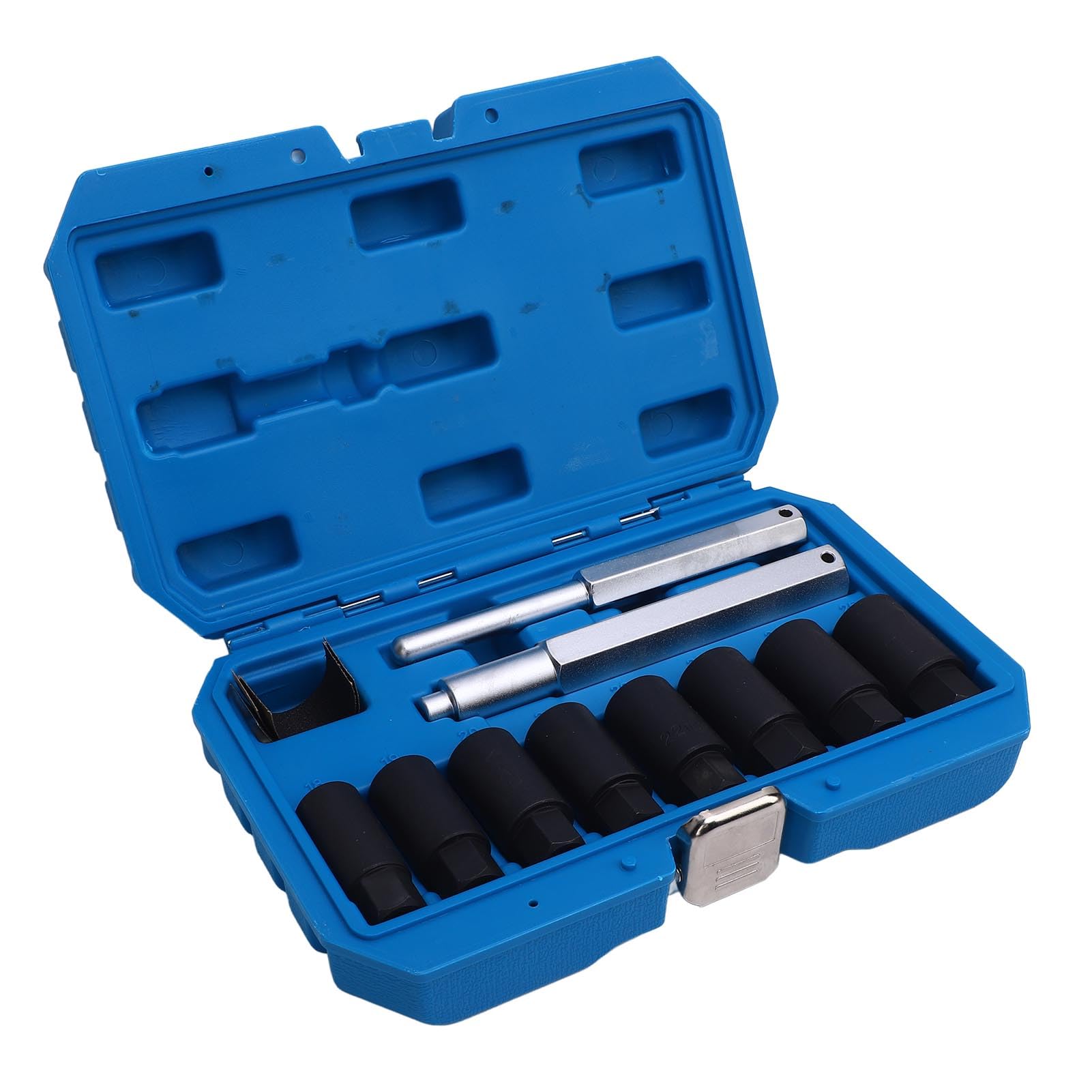 Keenso Set di 8 Chiavi per Rimozione Dadi, Set di Bussole Estrattore per Dadi Bulloni Arrotondati Arrugginiti Congelati Danneggiati, con Filettatura a Spirale Inversa per Auto, Barche,