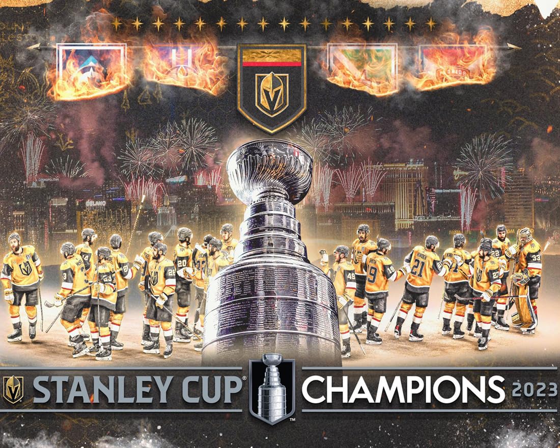 SPORTSPHOTOSUSA 2022-2023 Vegas Golden Knights 2023 Stanley Cup Champions Team Composite 8x10 Photo-image-39