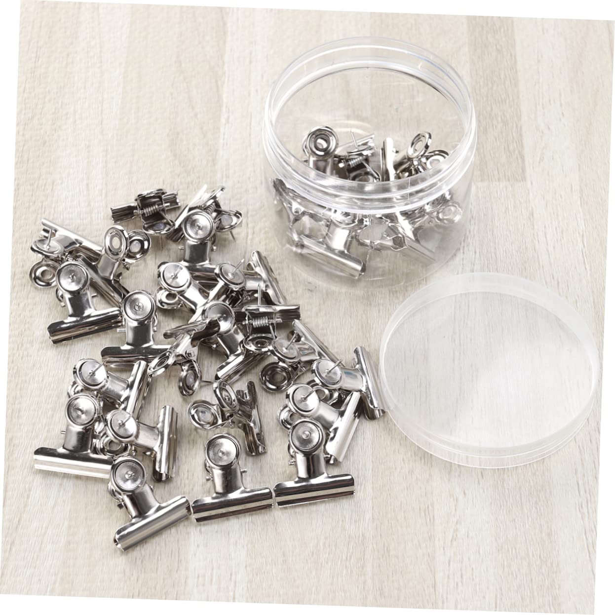 SHINEOFI 60 Piezas Clips De Carpetas Financieras Grandes Abrazaderas De Papel Rieles Clips De Carpeta De Imagen Clips Metálicos Para Papel Abrazaderas De Papel De Archivo Oro Rosa