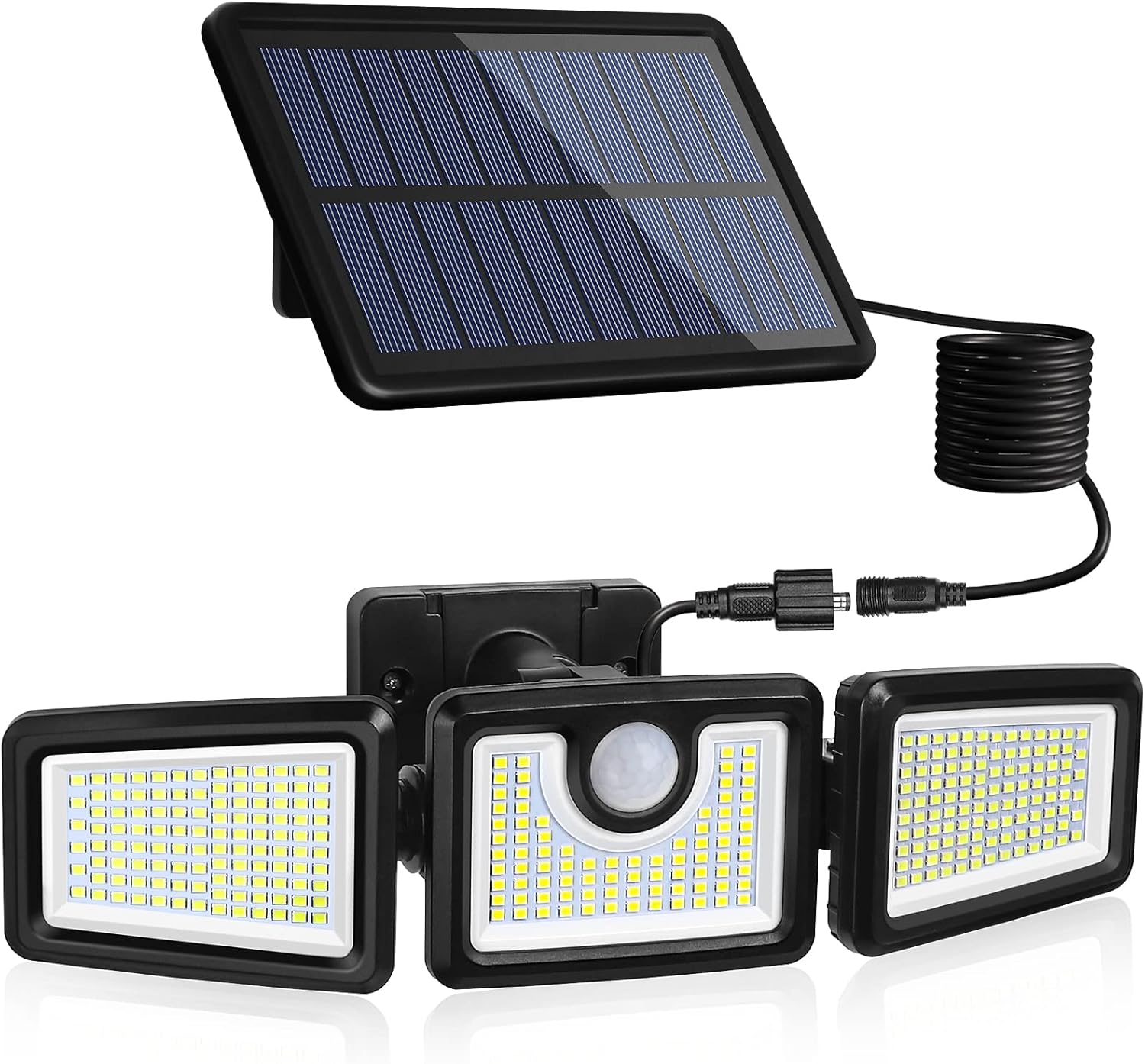 KIBTOY 312 LED Solar Security Lights, Outdoor Motion Sensor Solar