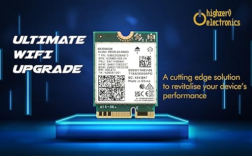 Miniatura 2 de Tarjeta WiFi 7 BE200  Tarjeta WiFi PCIe M.2  Tri-Band 2.456 GHz  Hasta 5.8 Gbps  Tarjeta WiFi para juegos para PC  Compatible con Bluetooth 5.4 y PC