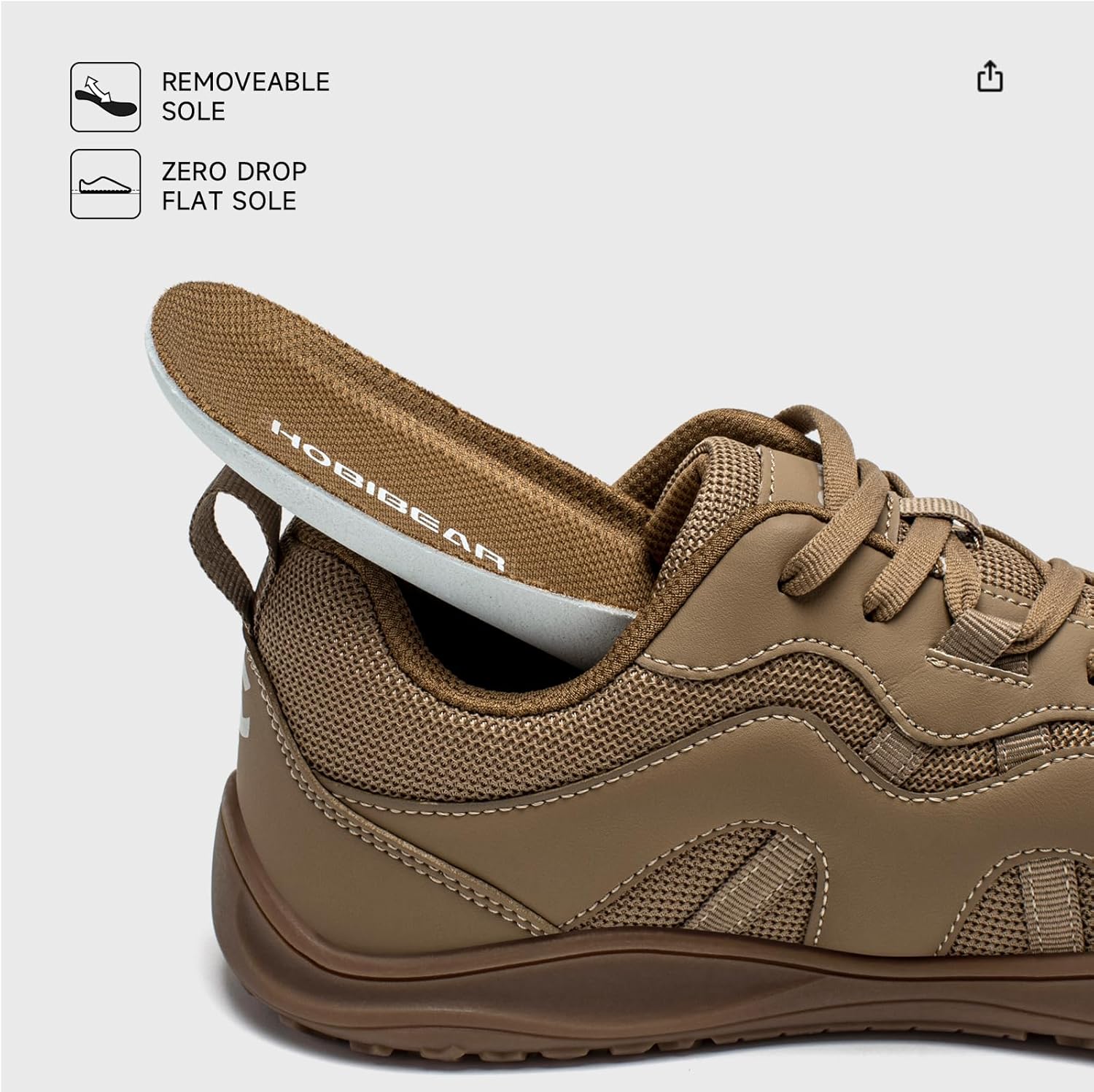 HOBIBEAR Women's Wide Toe Box Barefoot Sneakers | Zero Drop | Lightweight Walking Shoes - Image 4