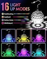 Vista 2 de Pendientes de discoteca iluminados, Plástico, No es una piedra preciosa