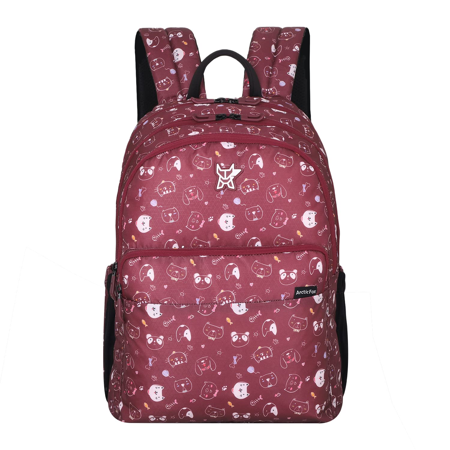 arctic fox Kitty Mink School Backpack for Boys and Girls-picture-42