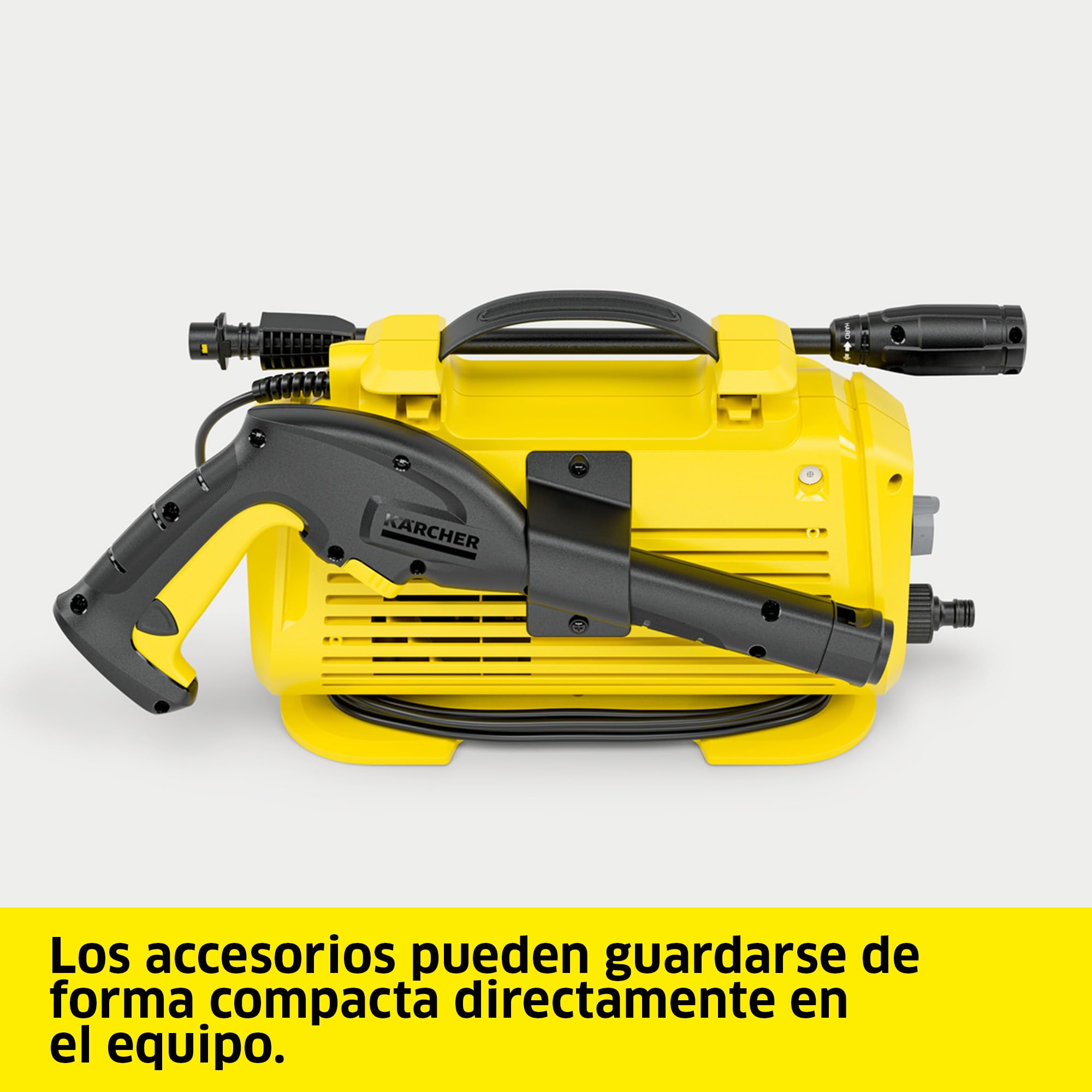 Kärcher Hidrolimpiadora K 2 Horizontal VPS, presión: 110 Bar, caudal: 360 l/h, Rendimiento: 20 m²/h, Filtro de Agua, 3,5 kg, Manguera y Pistola de Alta presión, Lanza pulverizadora Vario Power Jet