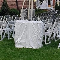 Vista 8 de Moose Supply - Cubierta de barril de lluvia de 55 galones, vinilo blanco, se adapta a la mayoría de tambores de 55 galones, 24 x 36 pulgadas