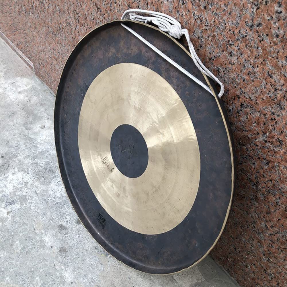 32 cm/Incluye mazo de gong y cuerda/Gong bronce con aspecto tradicional/Para meditación, terapia sonido yoga Múltiples C(50cm)