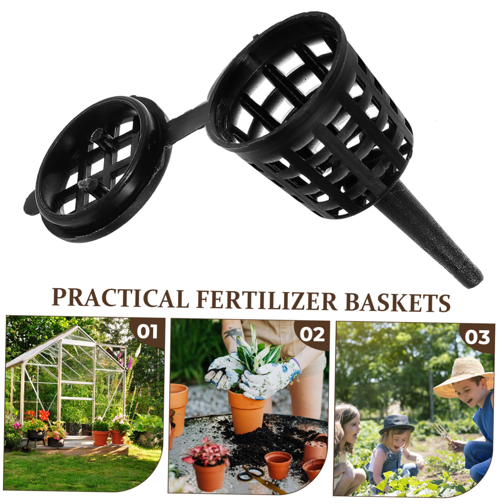 Scatola 20 Pezzi Contenitori Fertilizzante Per Piante - Mini Cestini Bonsai E Succulente - Foto 14