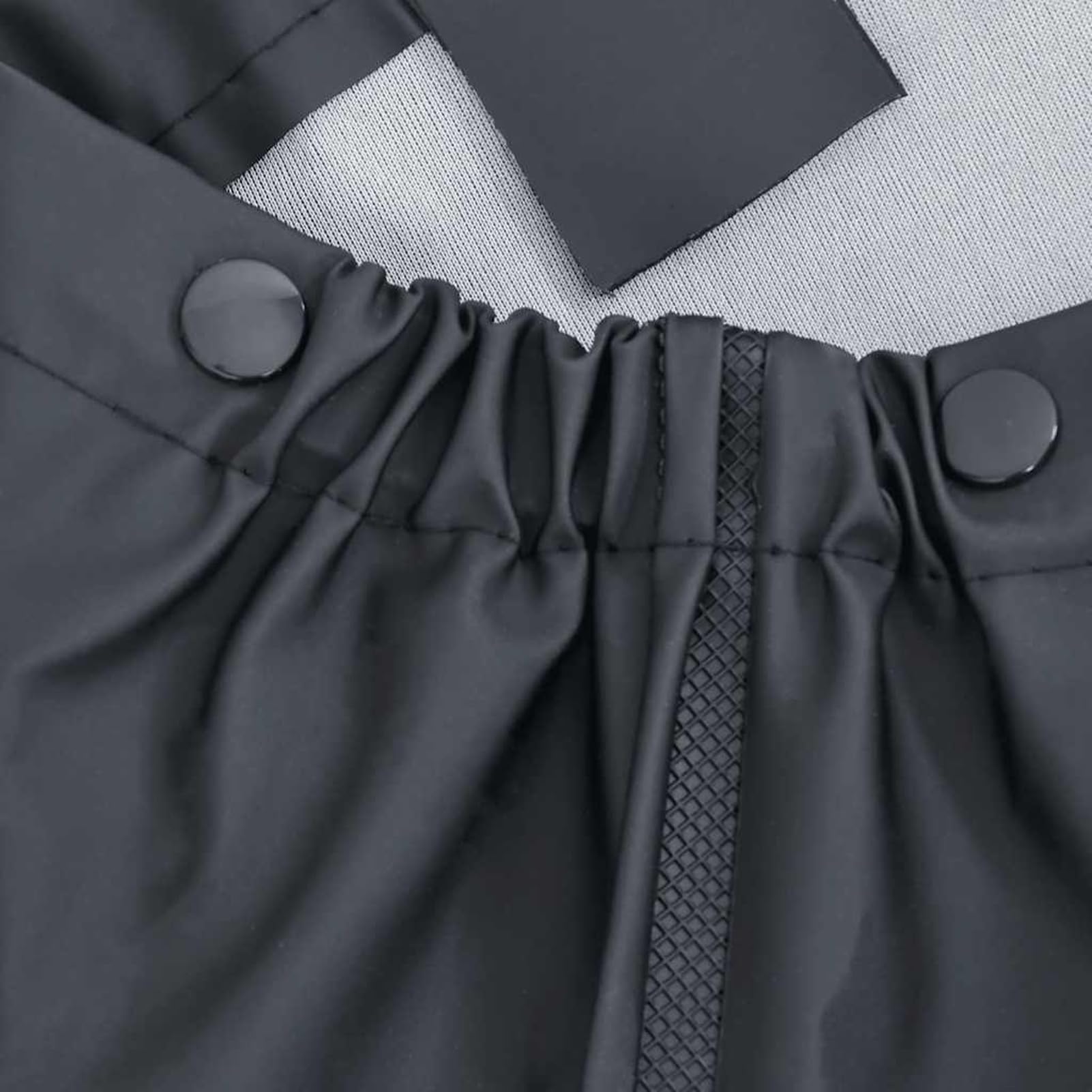Gecheer Wathose Schwarz Größe 46, PVC-beschichtetes Polyester 0,48mm, verstellbare Träger, Angeln, Bauernhof, Wald, Landleben