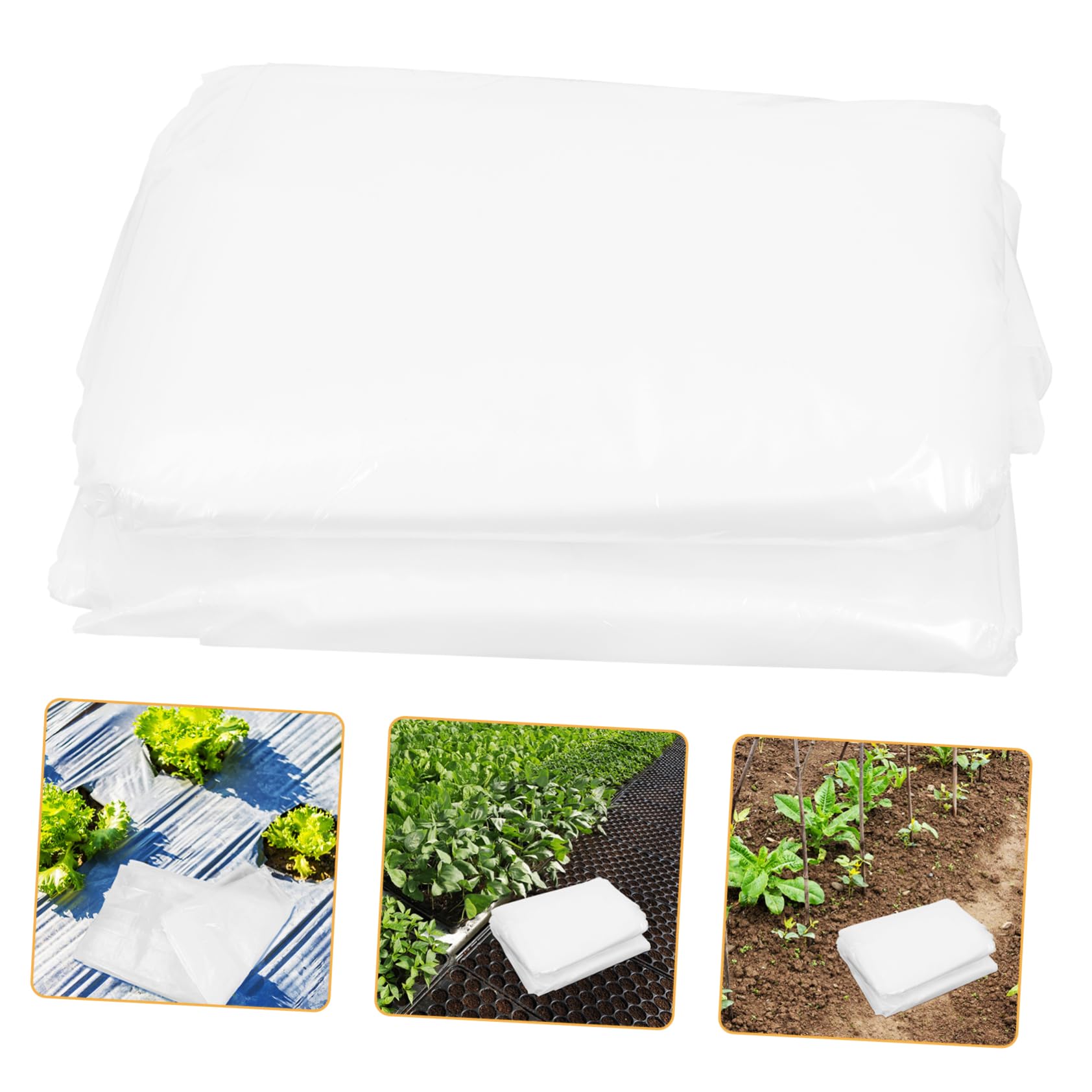 TOYANDONA Pellicola Antighiaccio per Piante da Giardino in PE | Copertura per Mini Teli e Tunnel, Adatta anche Finestre, Film Bianco per Protezione dal Gelo