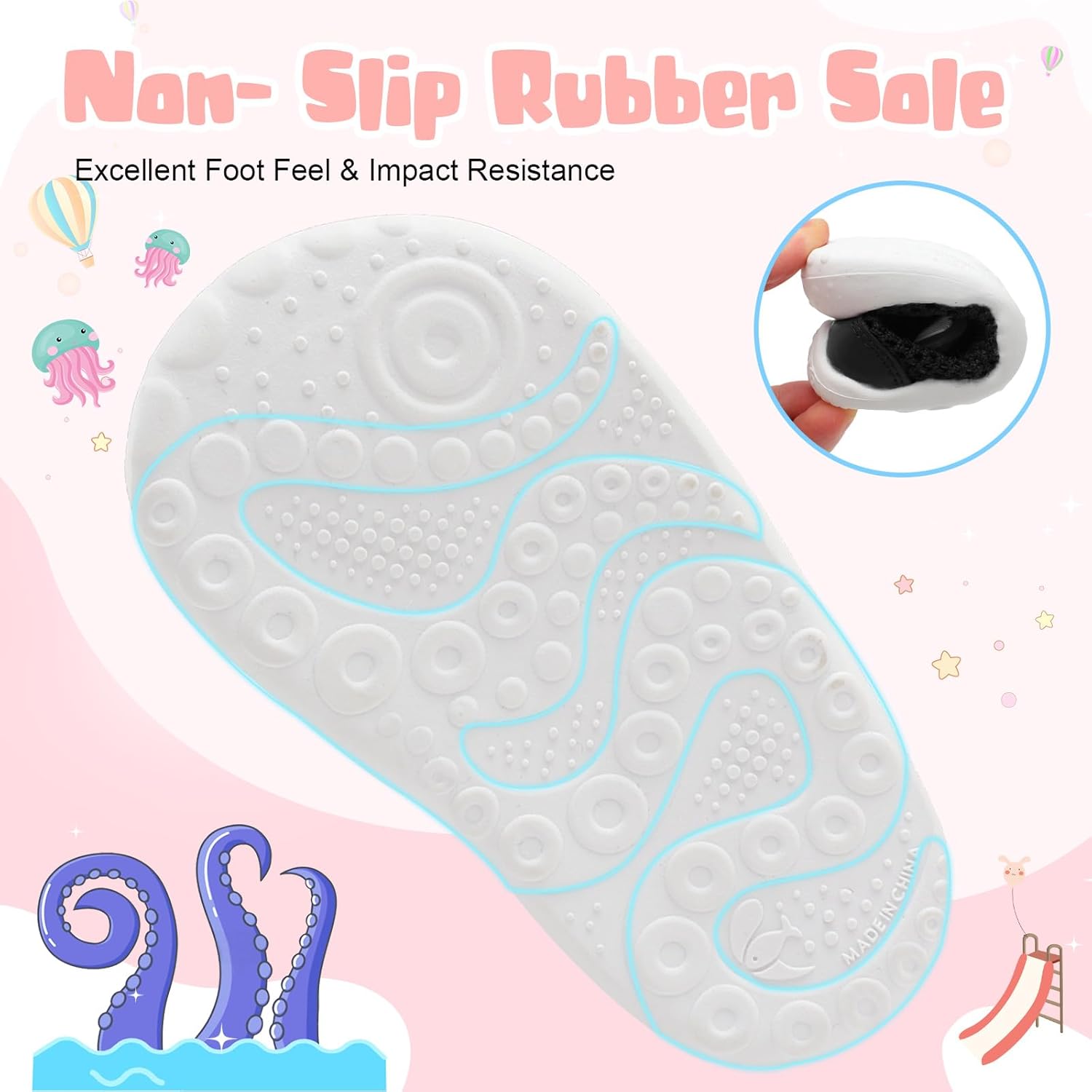 BARERUN Toddler Water Shoes Barefoot Water Shoes for Kids Baby Wide Aqua Socks with Arch Support Quick-Dry Breathable Boys Girls Sandals Walking Shoes for Beach Swim Pool Shoes - Image 5