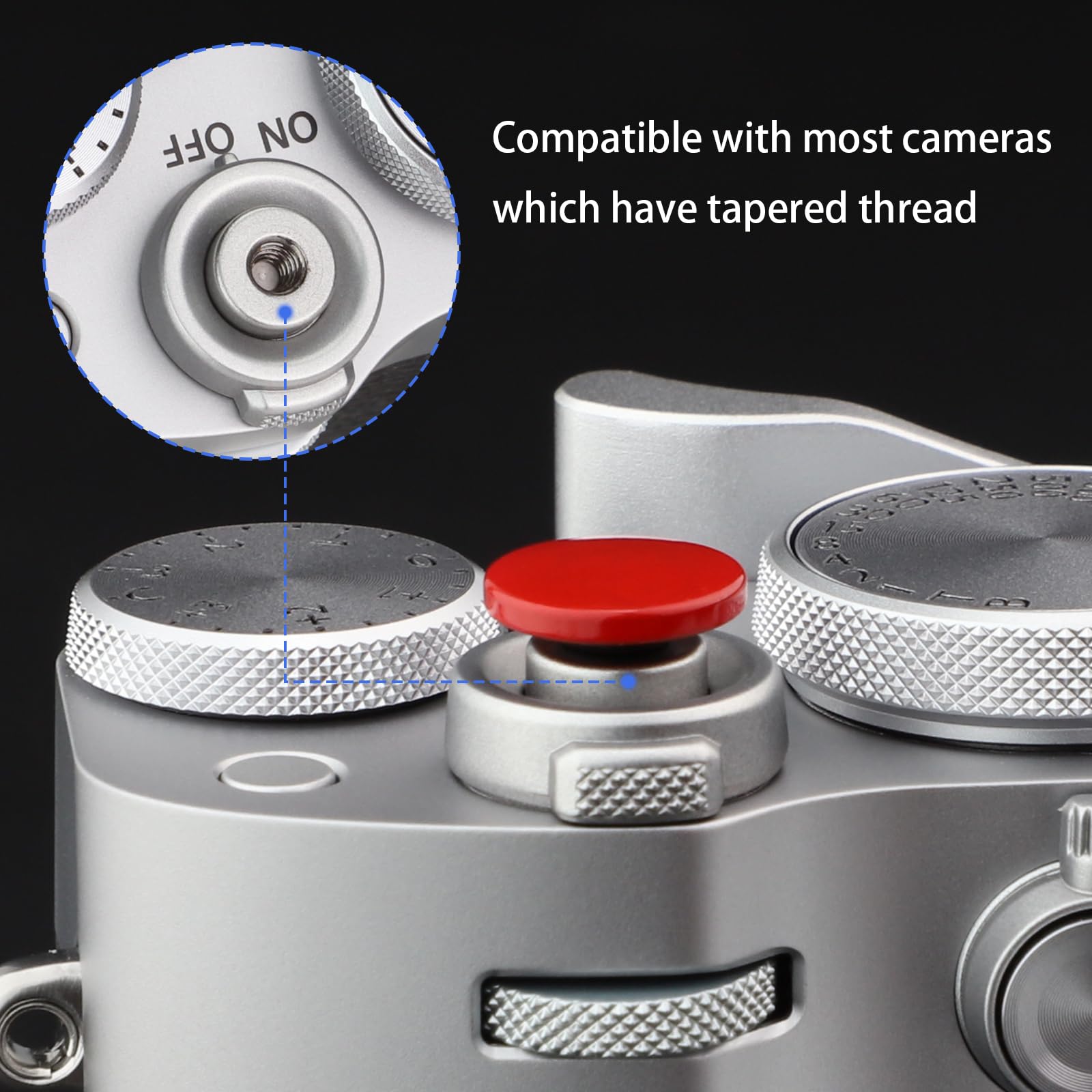 Nikon FE + Nikkor28mmF3.5+希少な純正レリーズボタン Amazon | Haoge 金属製カメラシャッターボタン レリーズボタン for