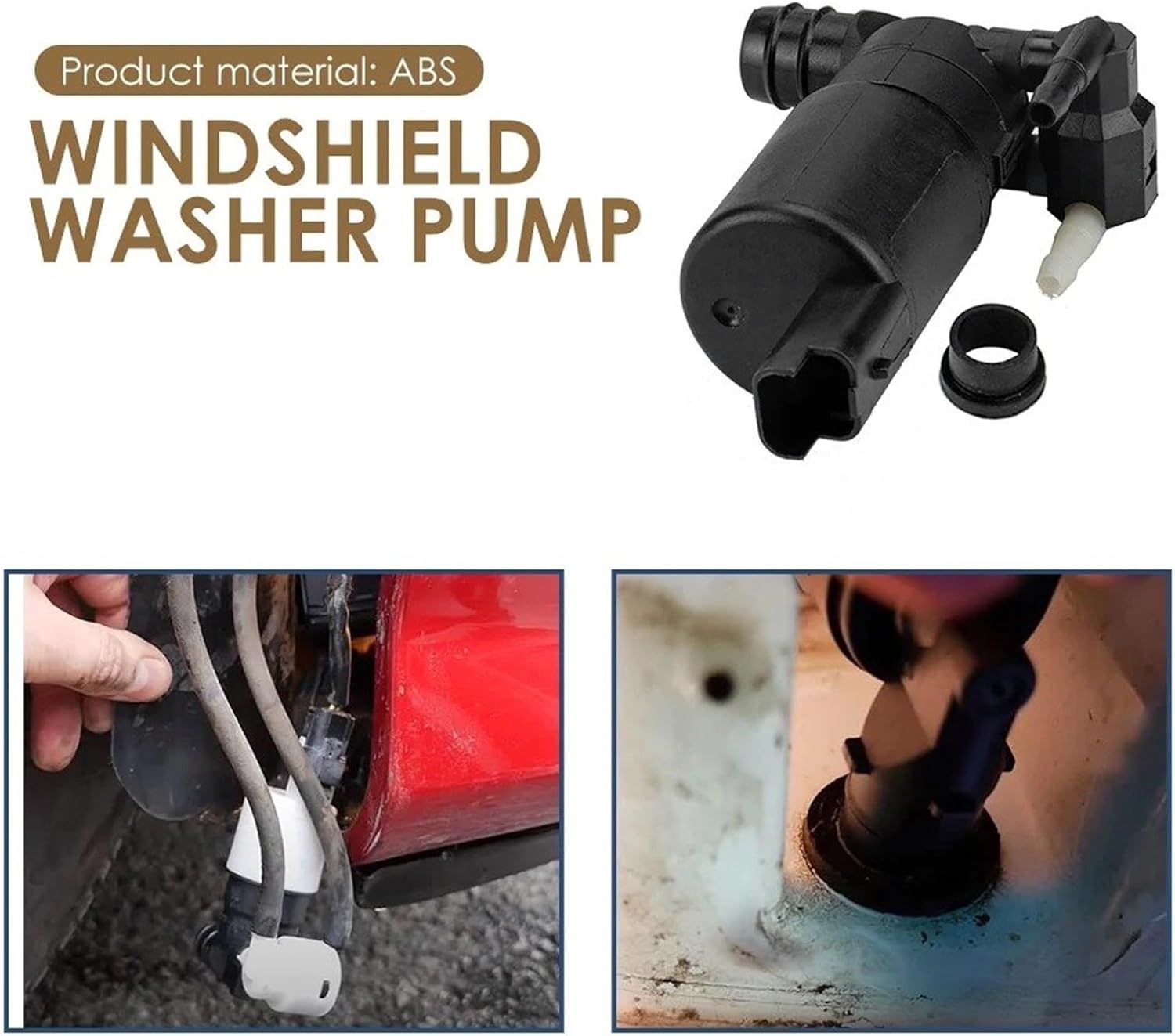 ガラスワイパーウォッシャーポンプ プジョー 106 308 407 用 洗車機 フロントガラスウォッシャーポンプ 93160293