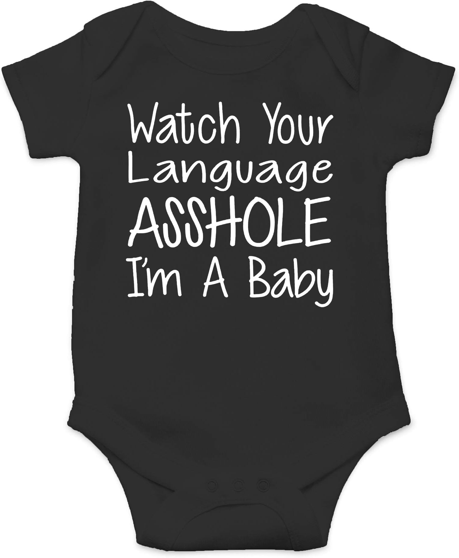 Watch Your Language I’m a Baby - Baby Bodysuit Adorable Romper Clothing Cute Boy Girl Unisex
