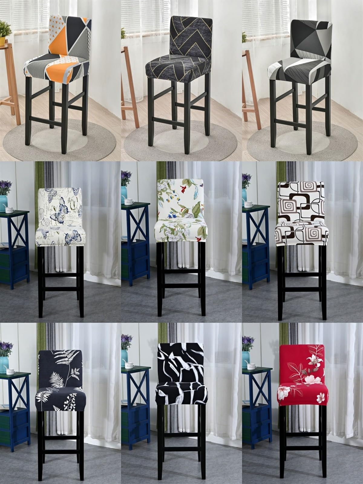 Acheter Housse de chaise de tabouret de Bar en velours épais, housse de chaise rotative en peluche de couleur unie, housse de siège de salle à manger extensible à dossier bas en Acheter Housse de chaise de tabouret de Bar en velours épais, housse de chaise rotative en peluche de couleur unie, housse de siège de salle à manger extensible à dossier bas en