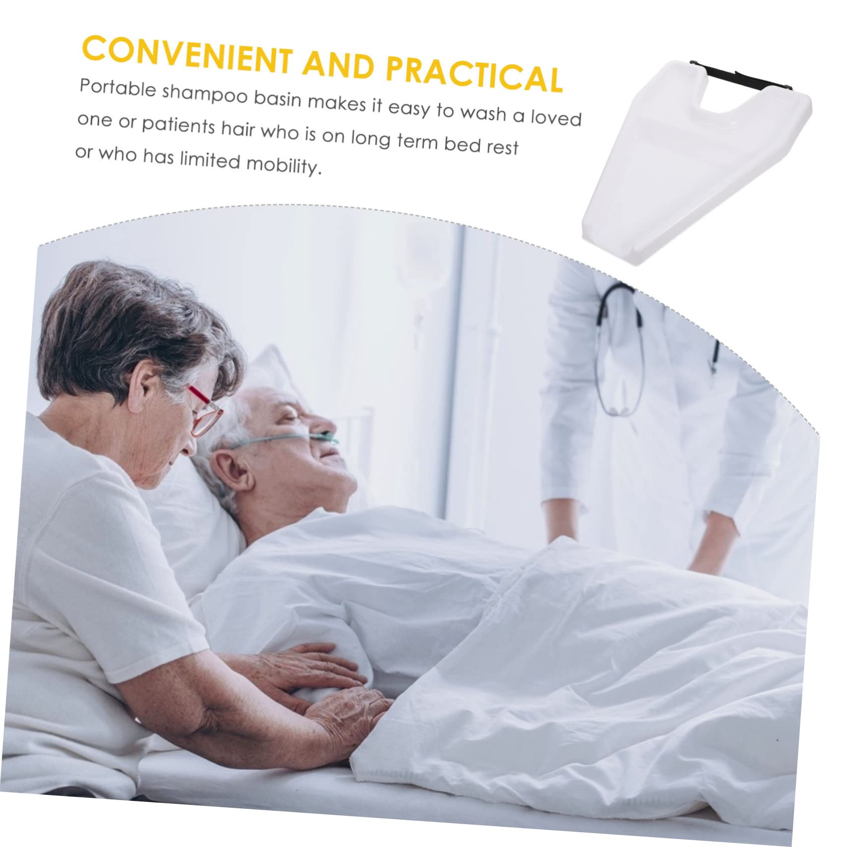 DECOMELODY Salon Hair Washing Tray Portable Hair Basin Stylist Wash Bowl Shampoo Tools