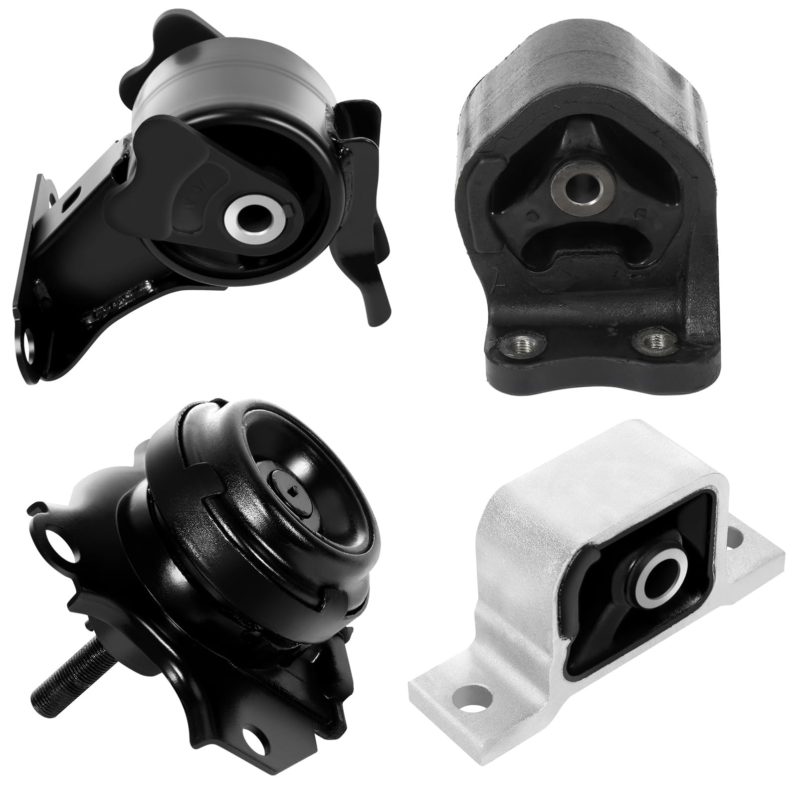 SCITOO Engine Motor Mount Transmission Mount Set Compatible with 2002-2006 for Honda for CR-V 2003-2011 for Honda for Element,OE A6597 A6596 A4504 A4506