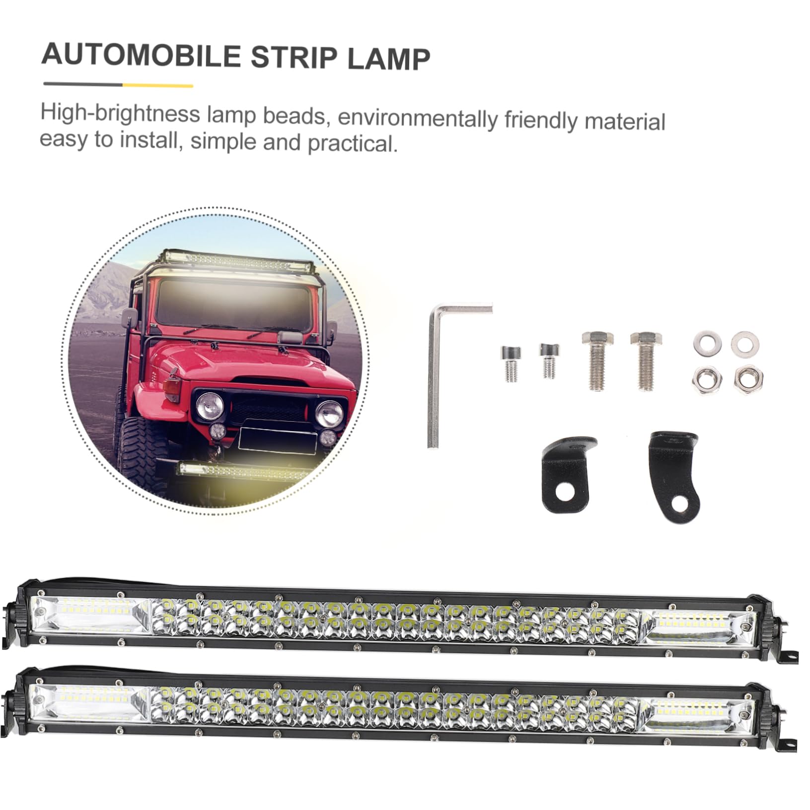 PRETYZOOM Barra LED per Off Road e Veicoli Luce Lavoro per Camion Suv Atv Design e Flessibile Performance