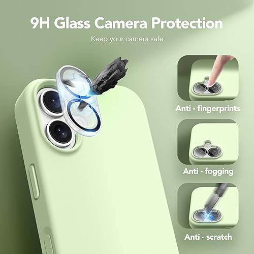 Miniatura 130 de GONEZ Funda para iPhone 14 Pro, compatible con Magsafe, con protector de pantalla + protector de lente de cámara, forro de microfibra suave