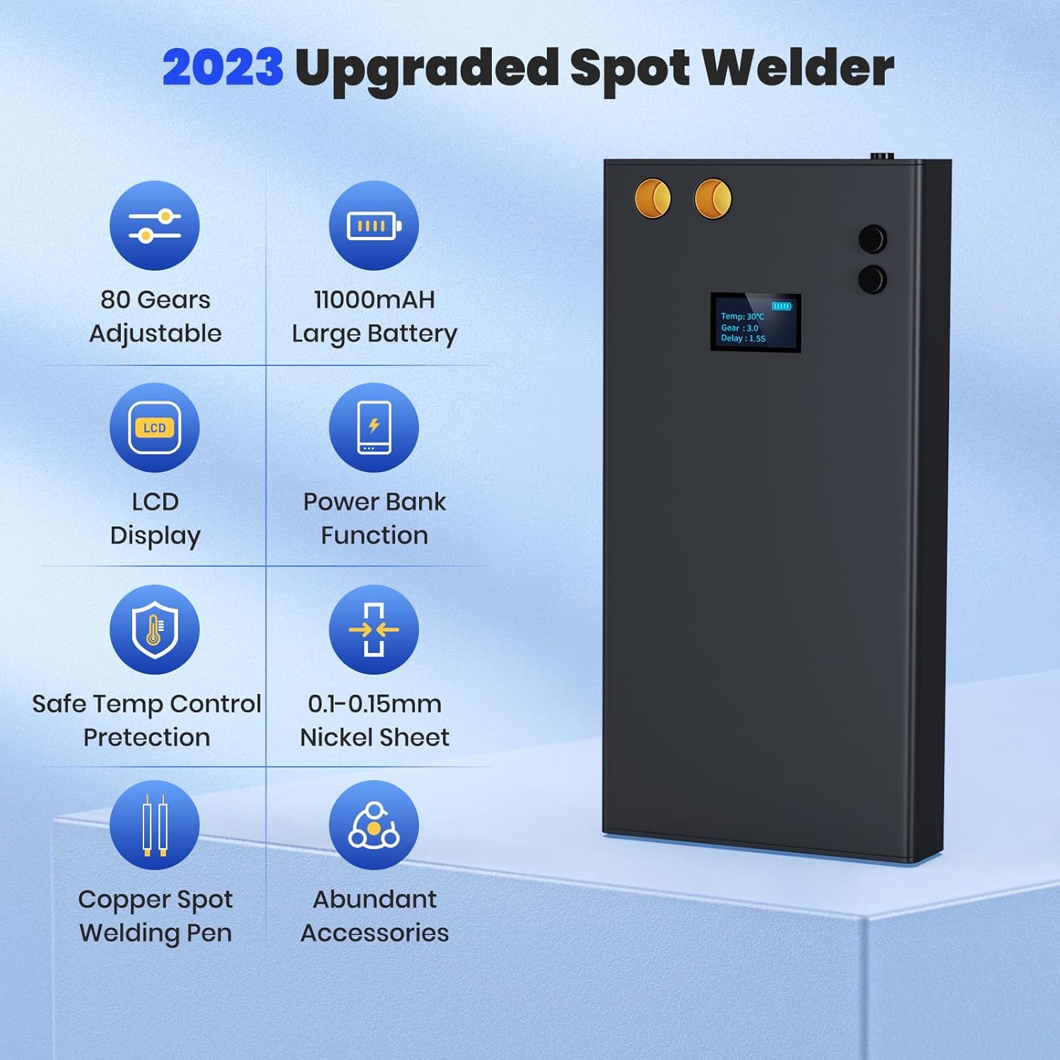 A Portable Mini Spot Welder with Advanced Features