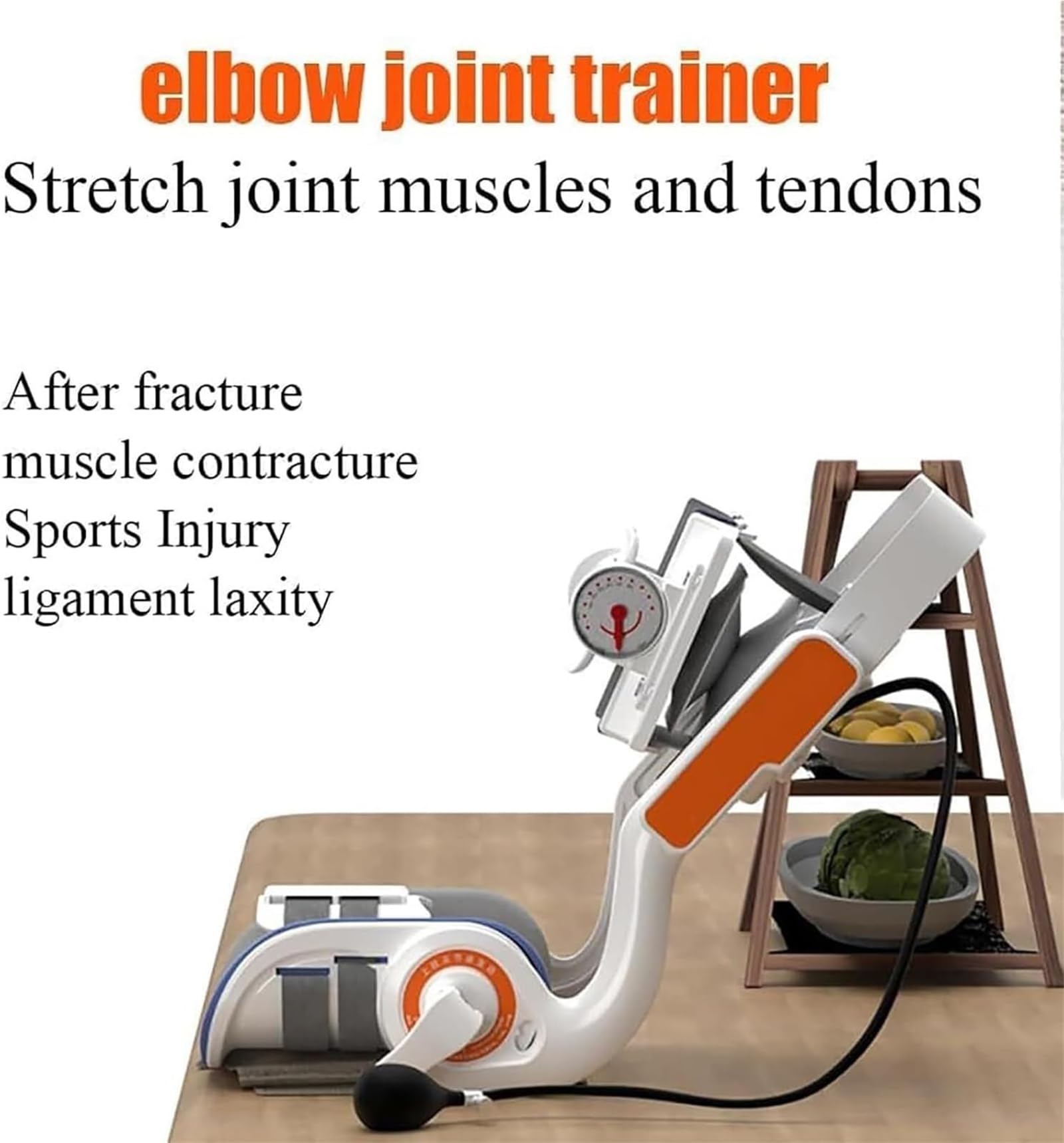 HZFAIGLL Electric Elbow Joint Stretching Trainer, Flexion and Extension Training, Full Angle Adjustment (-15°~150°), Flexible Support Frame for Wrist, Wrist Elbow Joint Injuries Recovery