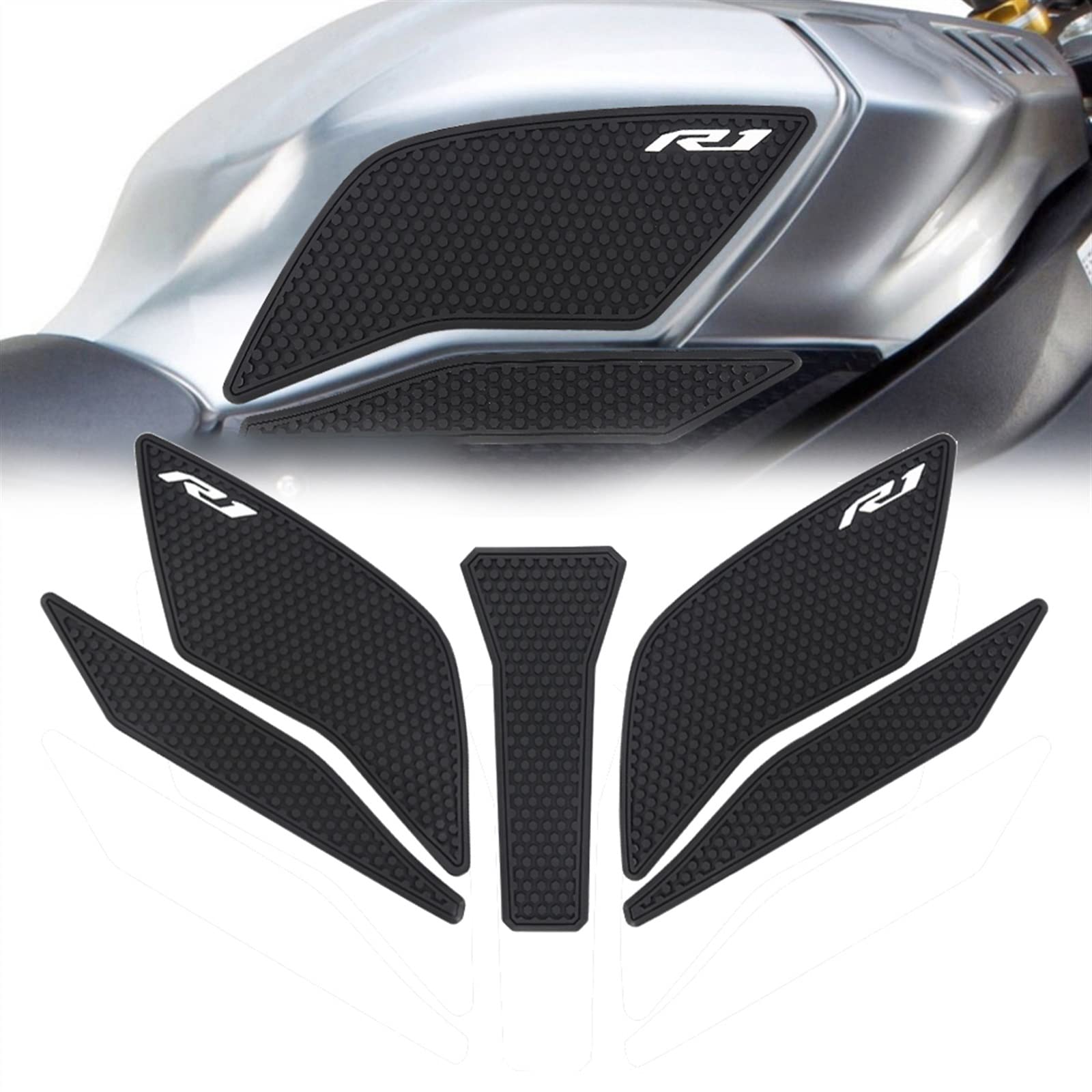 Protection de réservoir haut de gamme texturée pour Yamaha YZF R1M et R1