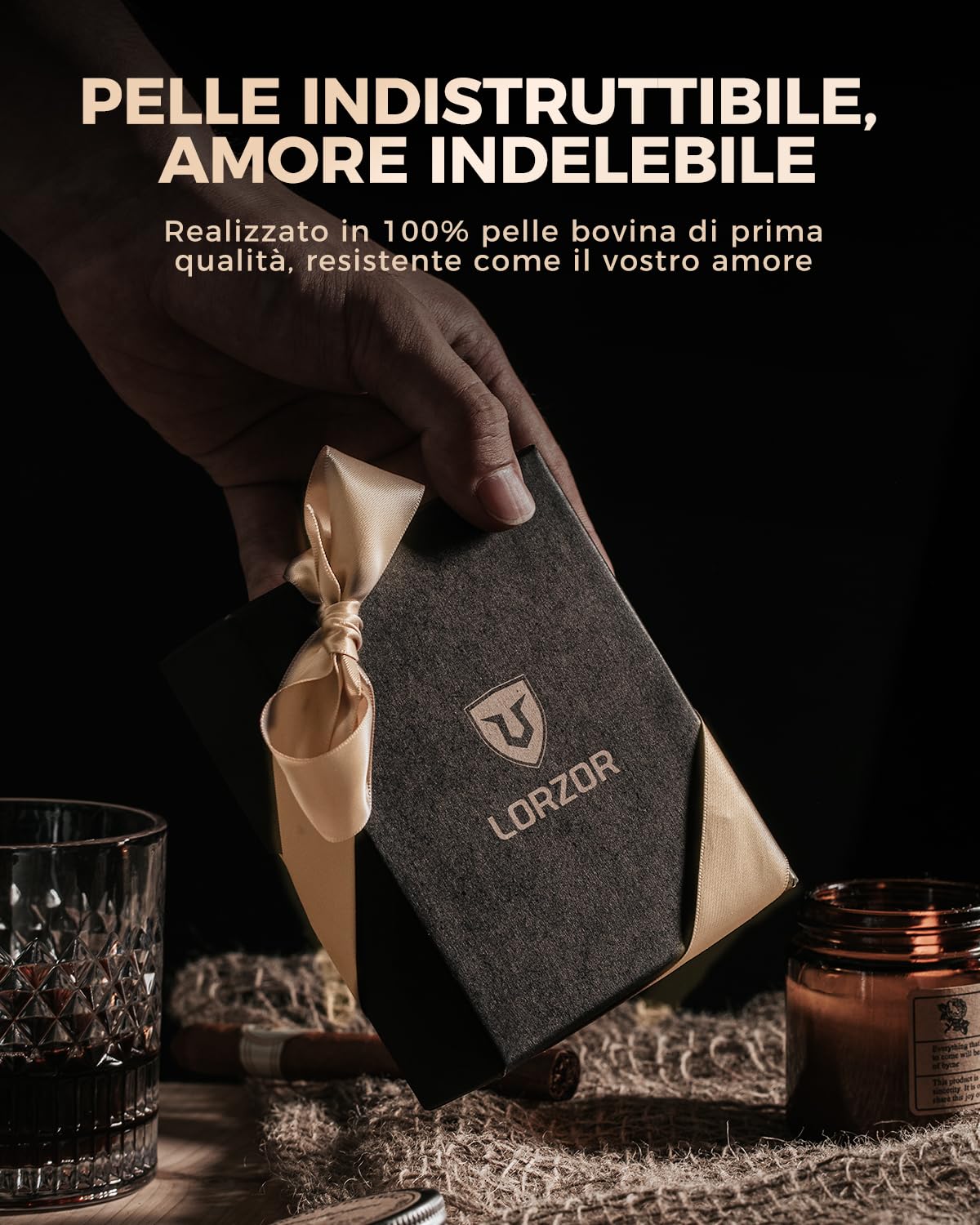 LORZOR Portacarte Uomo con Portamonete XXL, Portafoglio Uomo Slim con Chiusura Magnetica, Porta Tessere Tascabile, Porta Carte di Credito in Pelle con Protezione RFID, Wallet Pop-up per 10 Carte