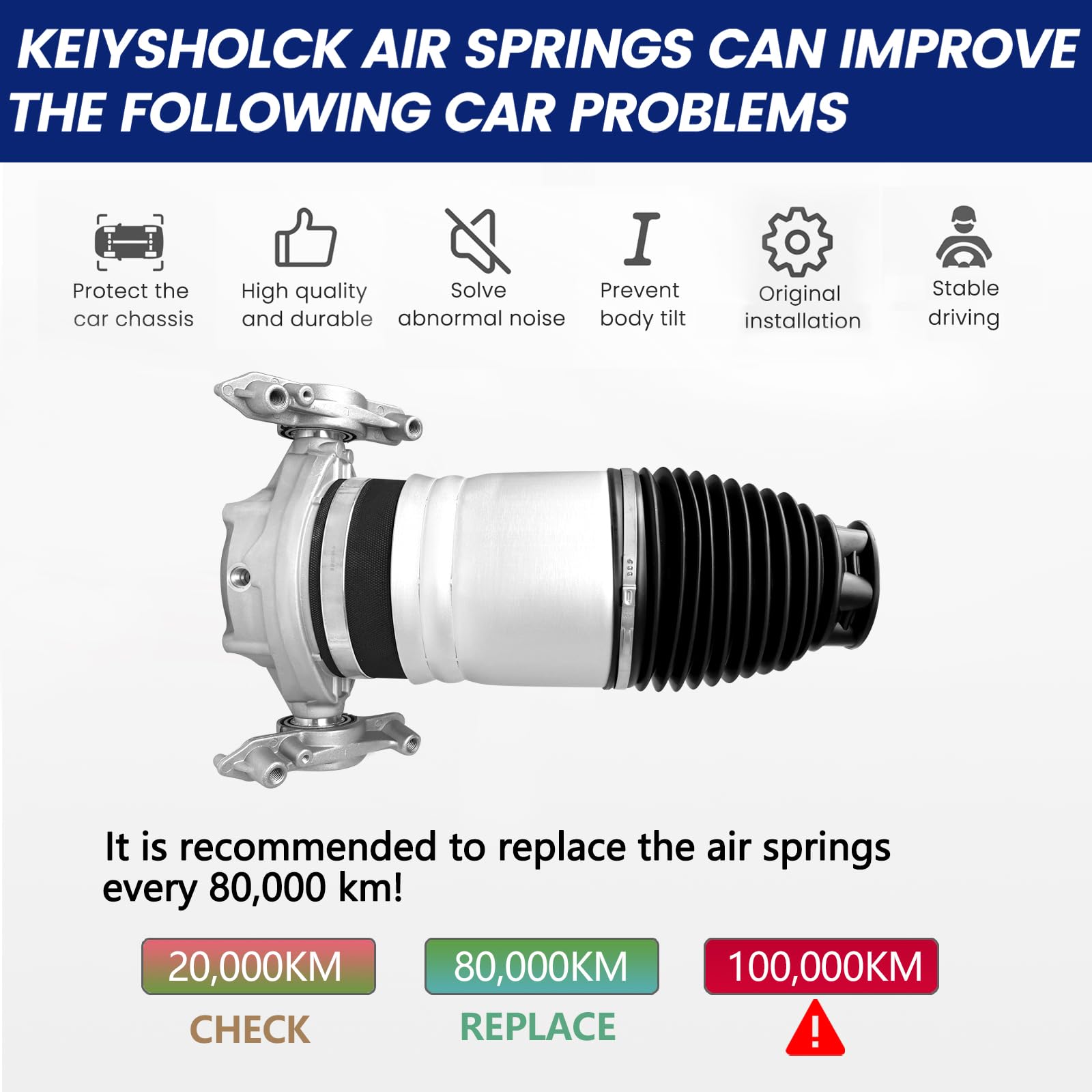 Amazon.com: KEIYSHOLCK Rear Left Air Spring Bags Compatible with