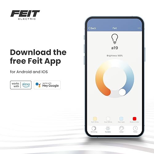 Vista 8 de Feit Electric Enchufe inteligente WiFi interior, funciona con Alexa y Google Home, no requiere hub, solo red de 2.4 GHz, control remoto desde