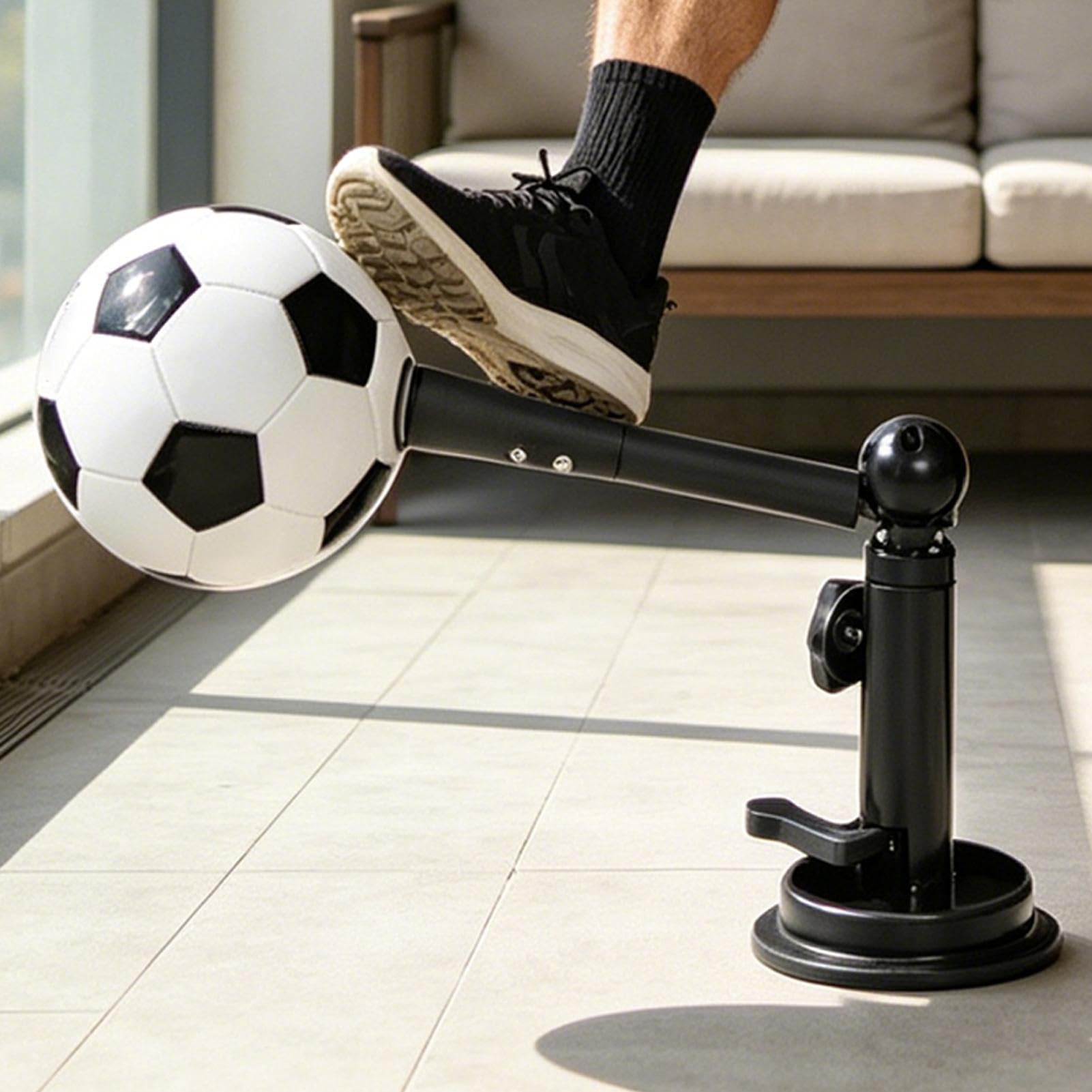 Fußball-Trainingshilfe, Systematische Fähigkeitsentwicklung, 42 X 22 cm, Inground-Fußball-Kick-Touch-Trainer, Freihändiger Fußball-Kick-Trainer, Stabile Bodenhaftung, Für Park Field Garage