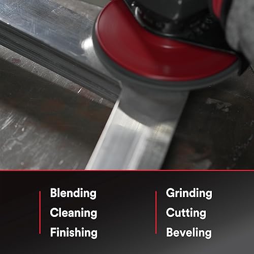 Miniatura 4 de 3M Amoladora angular eléctrica, 11129, VS, interruptor de paleta de 4.5-5 pulgadas, 13 amperios, 120 V, para cortar, moler, pulir y eliminar óxido,