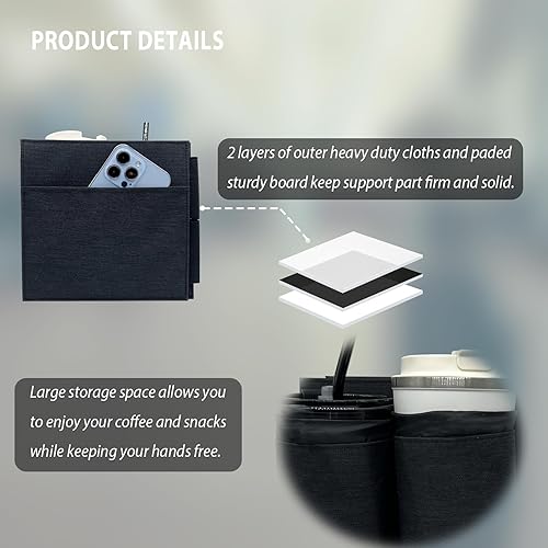 Miniatura 3 de Portavasos de equipaje de viaje, portador de bebidas Vethers, accesorio para portavasos de equipaje, maleta de mano gratis para bebidas, bebidas,