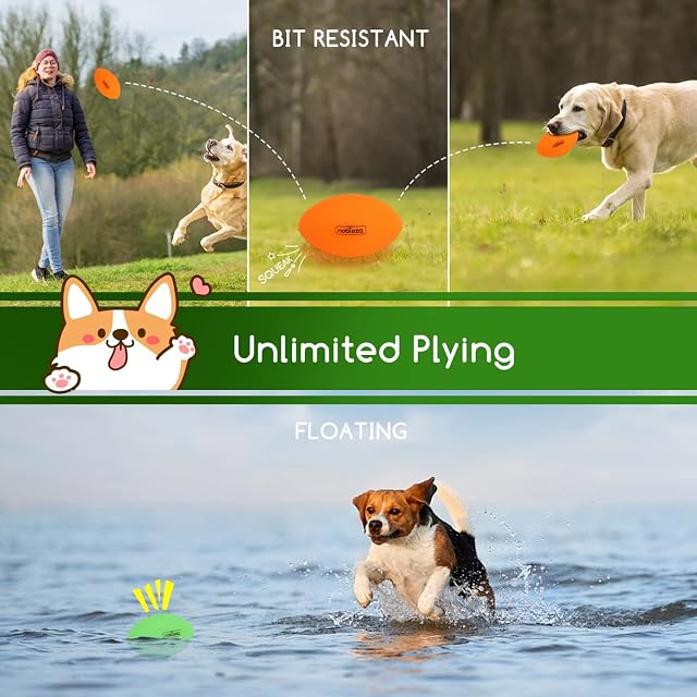 Foto 5 de 8 de Nobleza Pelota Perro, 3 Unidads Luminosa Pelotas para Perros, Pelota para Perros de Caucho Natural