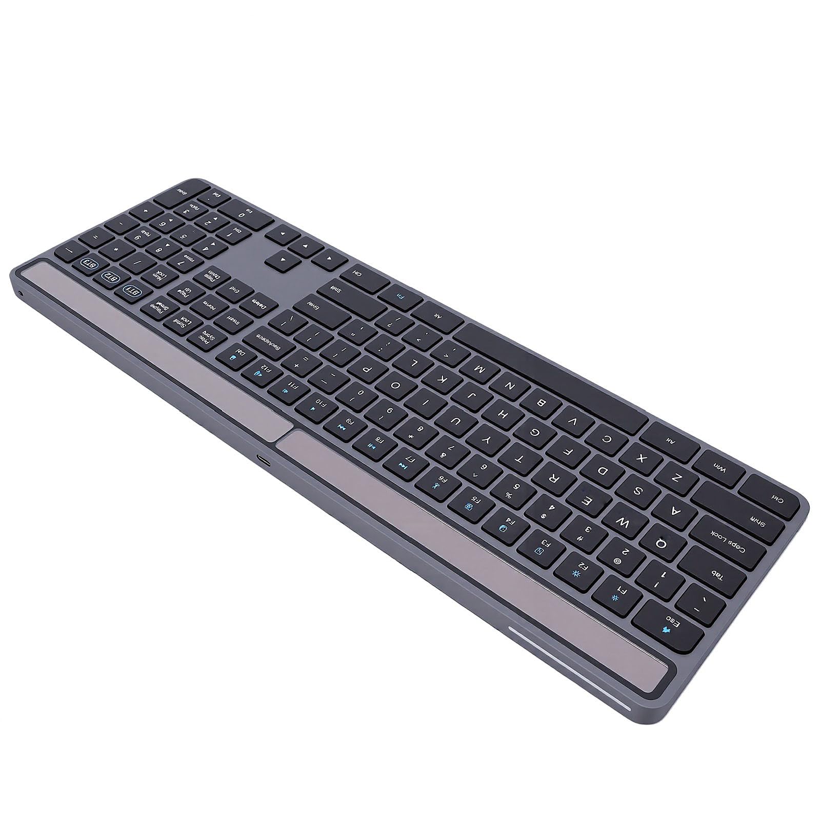 Tastiera Wireless con Ricarica Solare, 109 Tasti