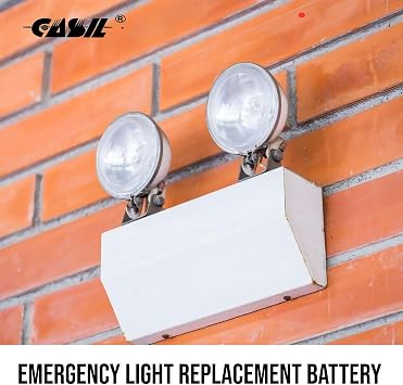 Casil 6V Battery Rechargeable Emergency Light Battery 6 Volt Battery for Ride On Toys Power Wheels Battery 6V4AH 20HR for Emergency Light Feeder Peg Perego Moultrie Lucky Duck 3FM4.5 6V4.5AH 20HR