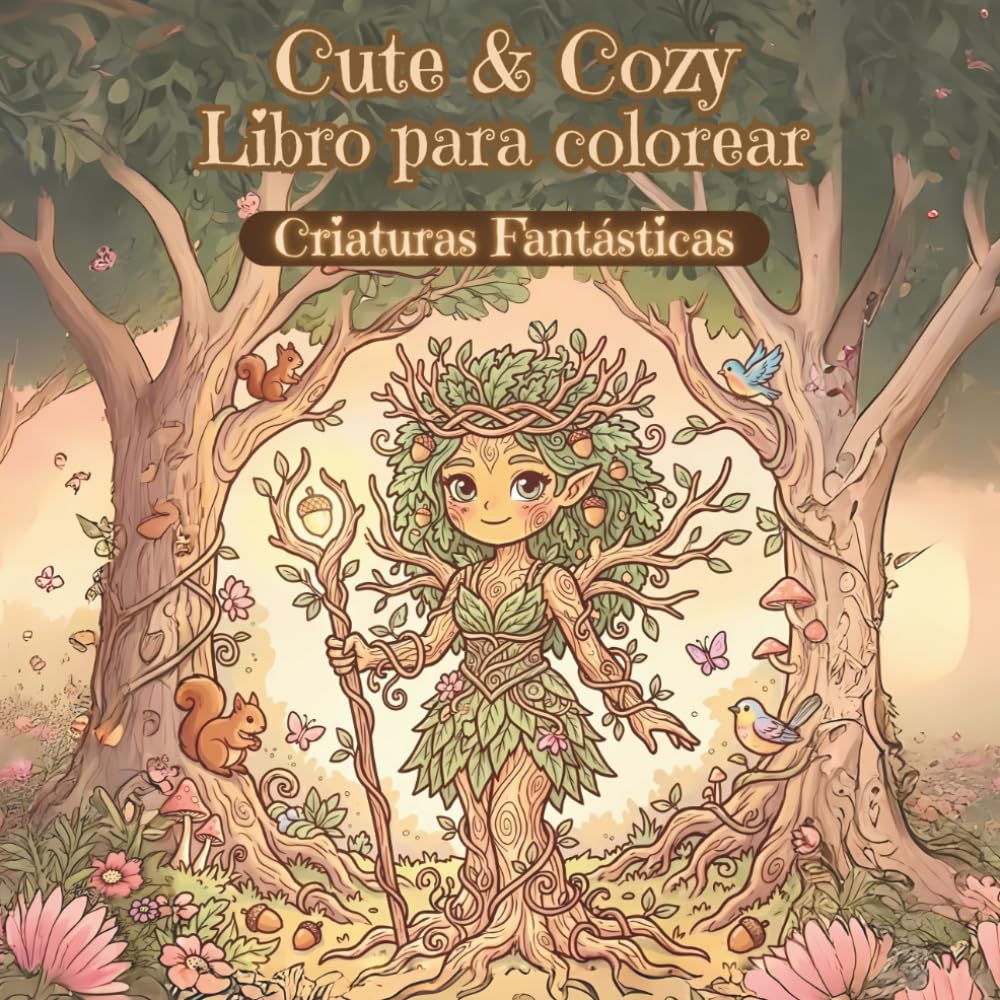 Libro para Colorear Cute & Cozy – Criaturas Fantásticas: Pequeños seres mágicos de mundos lejanos (Libros para Colorear Lindos y Acogedores para Niños)