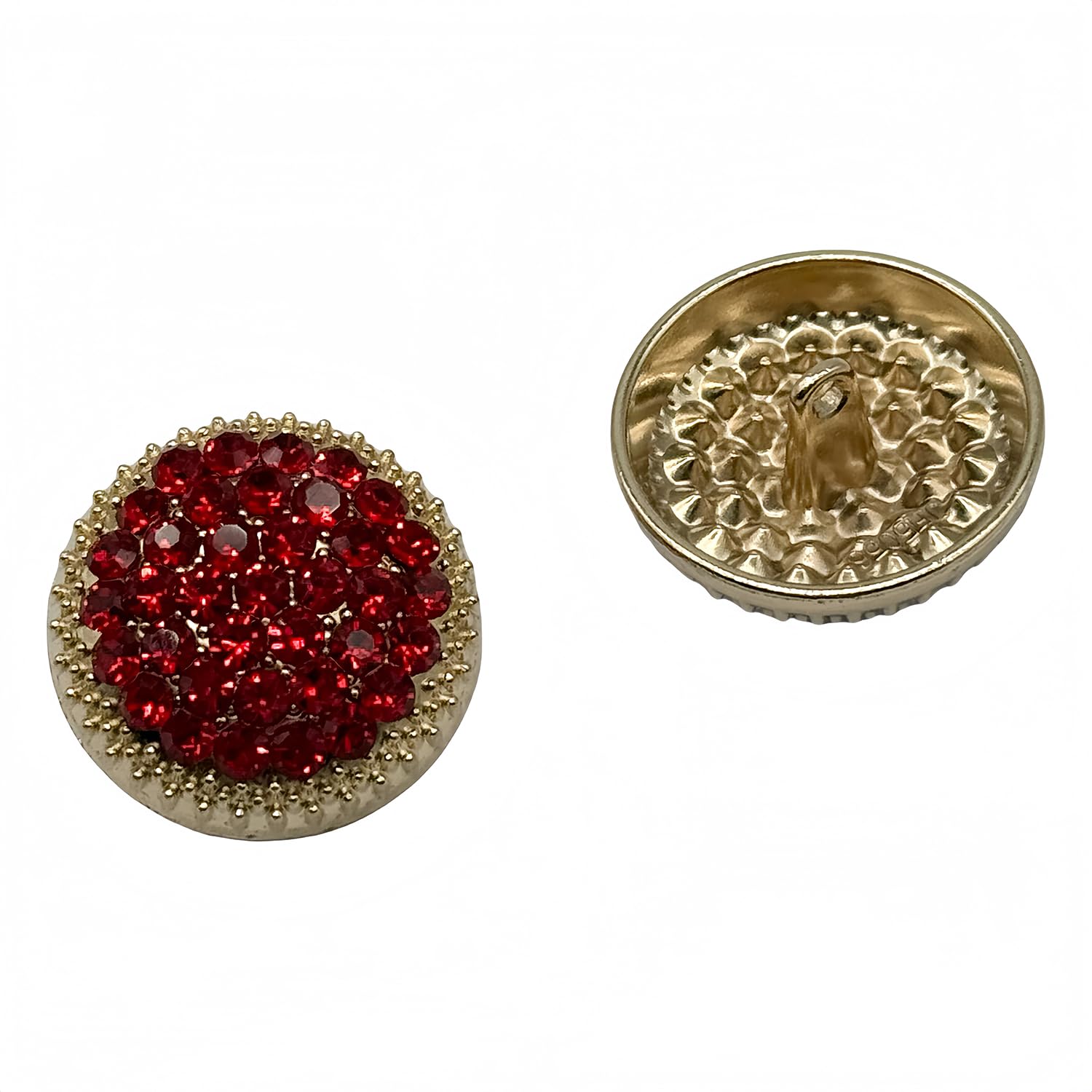 10PCS Round Metal Rhinestone Buttons for Clothing DIY Sewing Accessories Wedding Decaration Wholesale Luxury Fashion Decor Button