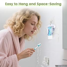 LOVEINUSA Toothpaste Tube Squeezer Dispenser, 4PCS Hanging Tooth Paste Clips Roller Squeezer Holder for Saving Toothpaste Facial Cleanser Creams Paint, Multicolor