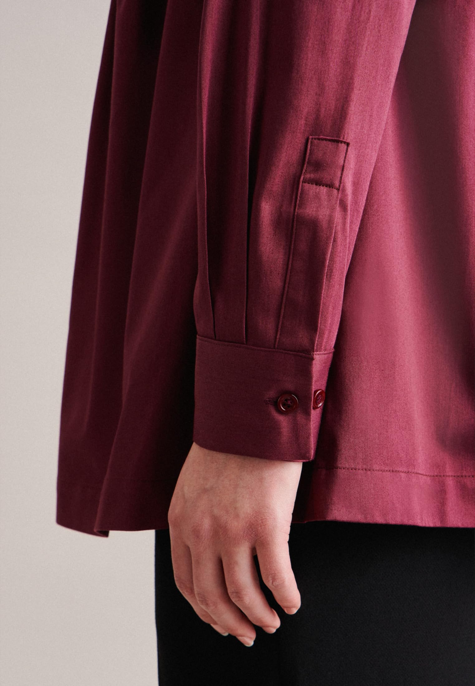 Seidensticker Chemisier À Manches Longues Coupe Droite Blouse Femme