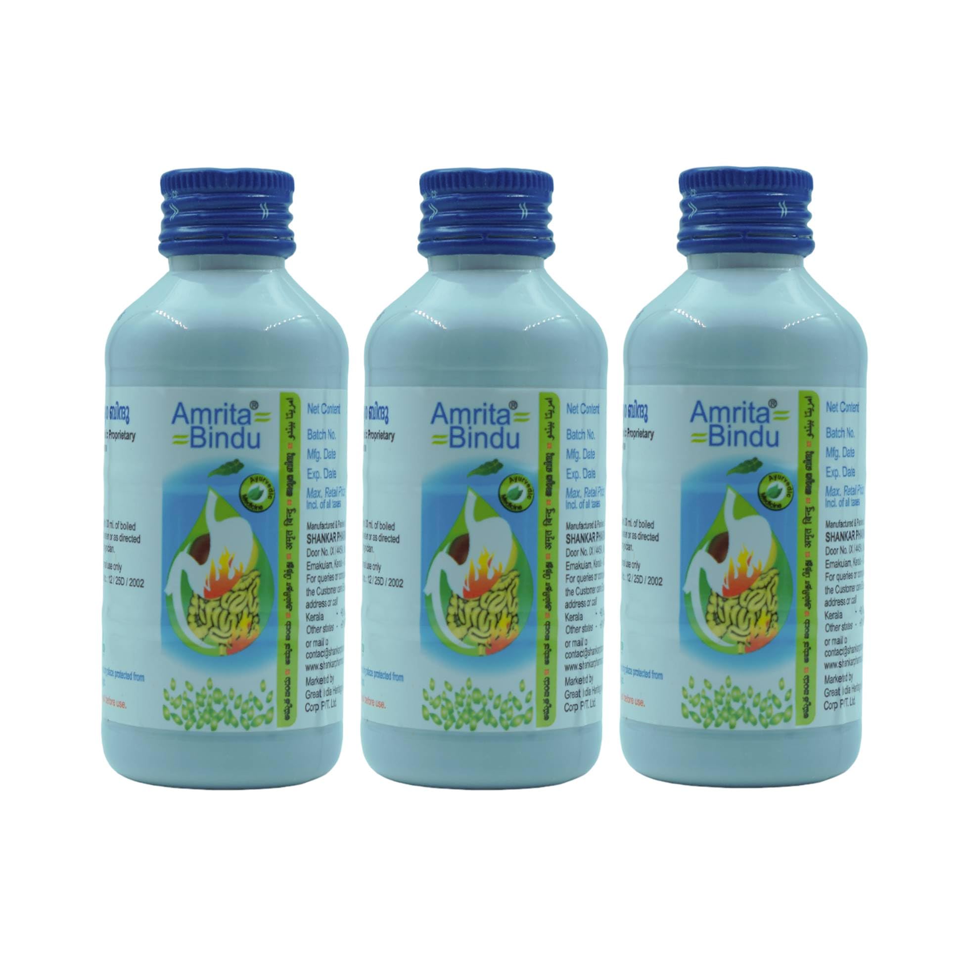 Ayurvivek Amrita Bindu Syrup | 120ml | Herbal Relief for Indigestion (Pack of 3) (B0CZP8KMTB) Amazon Price History, Amazon Price Tracker