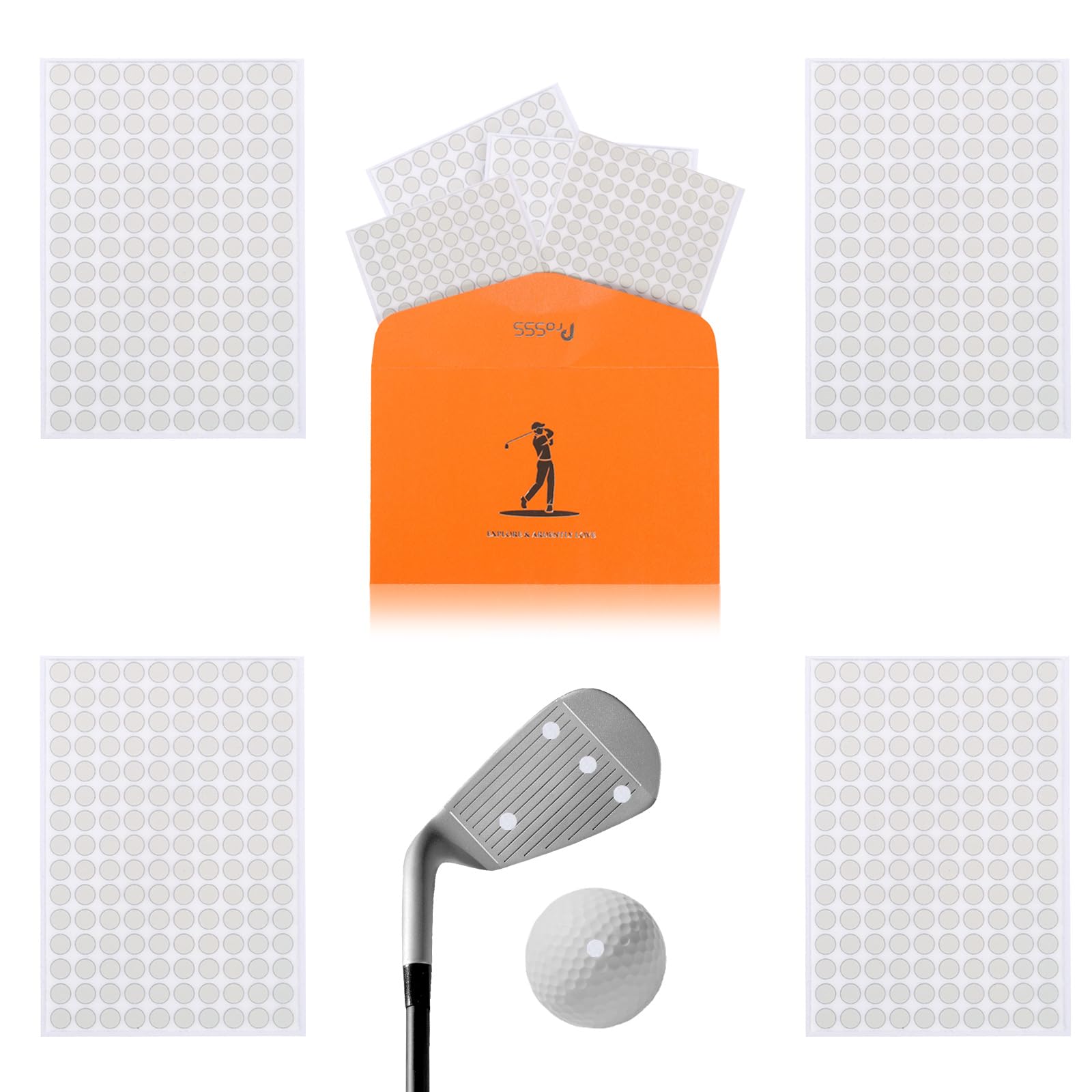 ProSSS 0.25 Reflective Dot Stickers for Golf Launch Monitors