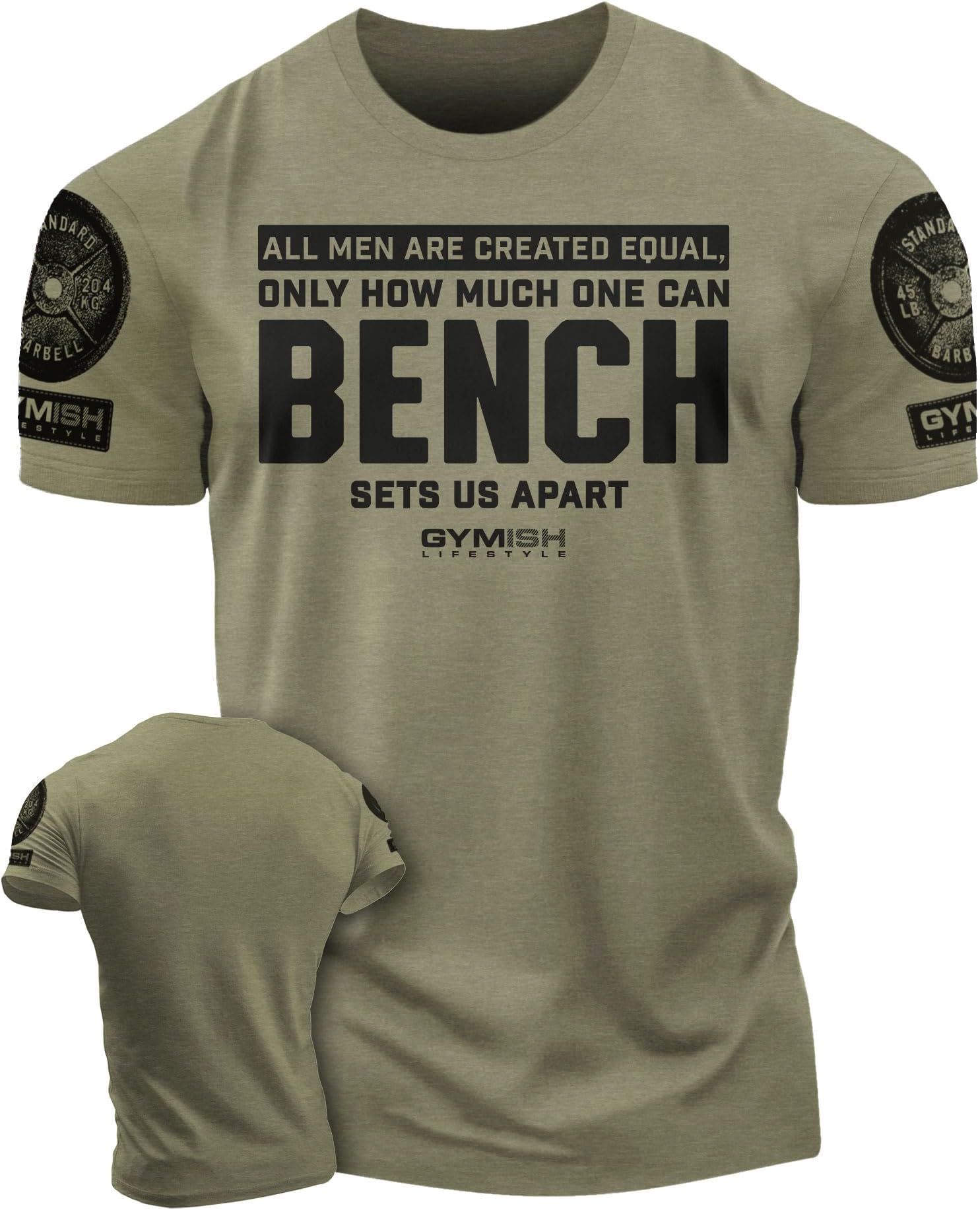Workout Mens Shirt, Bench Sets US Apart Lifting Gift T-Shirt