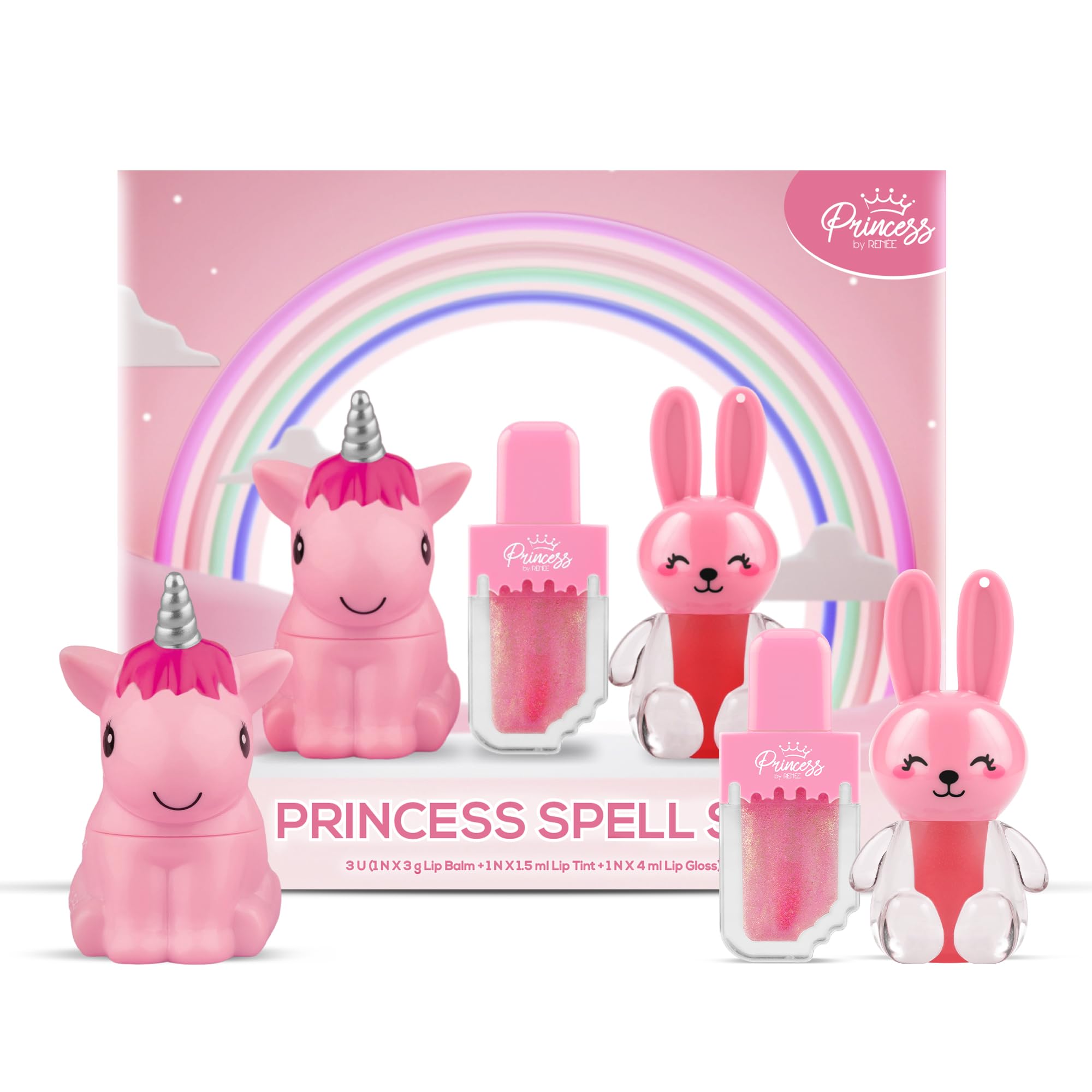 Princess Lip Care Combo - Lip Balm & Gloss -2 Princess Lip Care Combo - Lip Balm & Gloss -2
