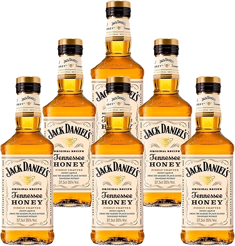 Kit Whisky de Mel Jack Daniel's Honey 375ml 6 Unidades