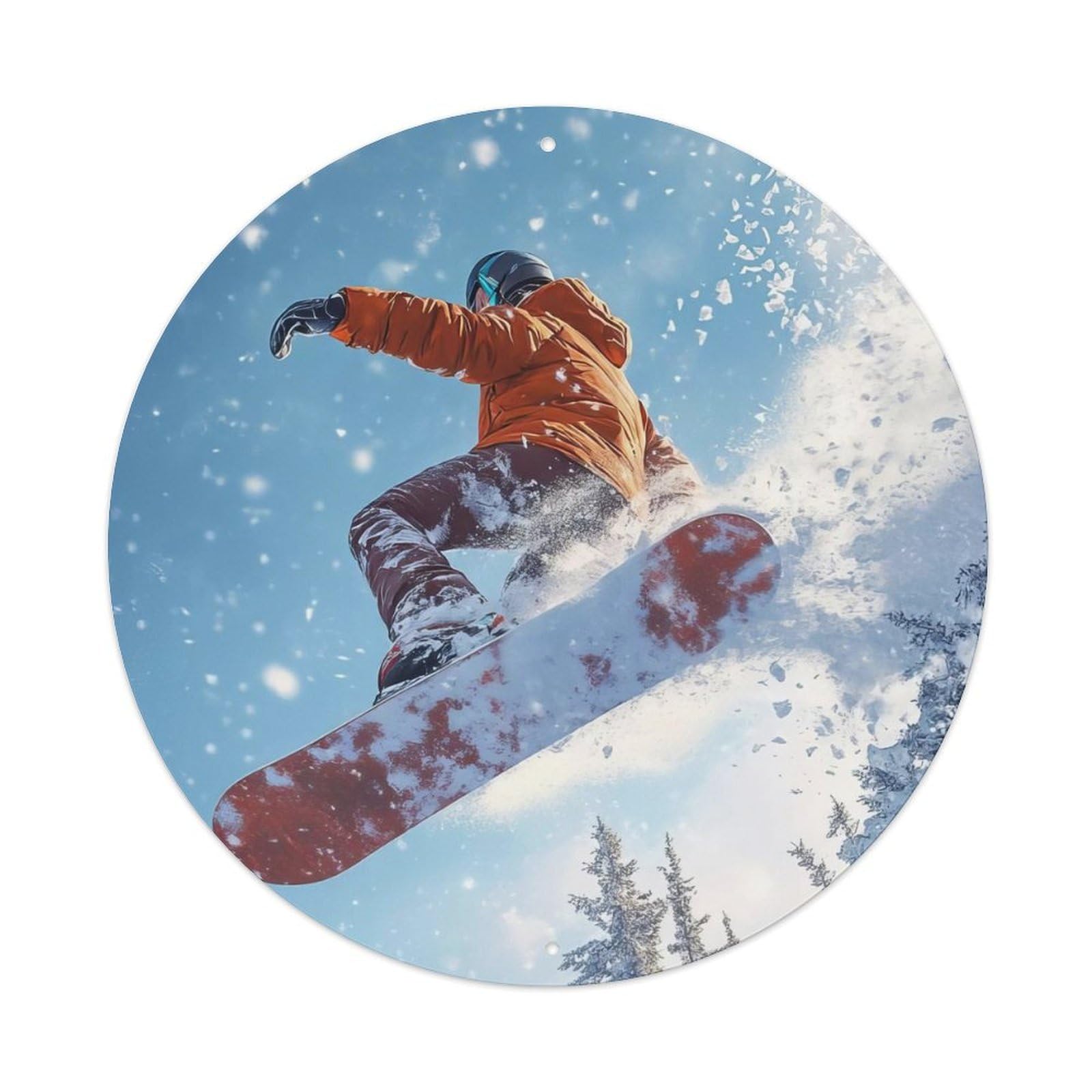 Extreme Sports Snowboard Ice Snow Dancer Metal Tin Sign