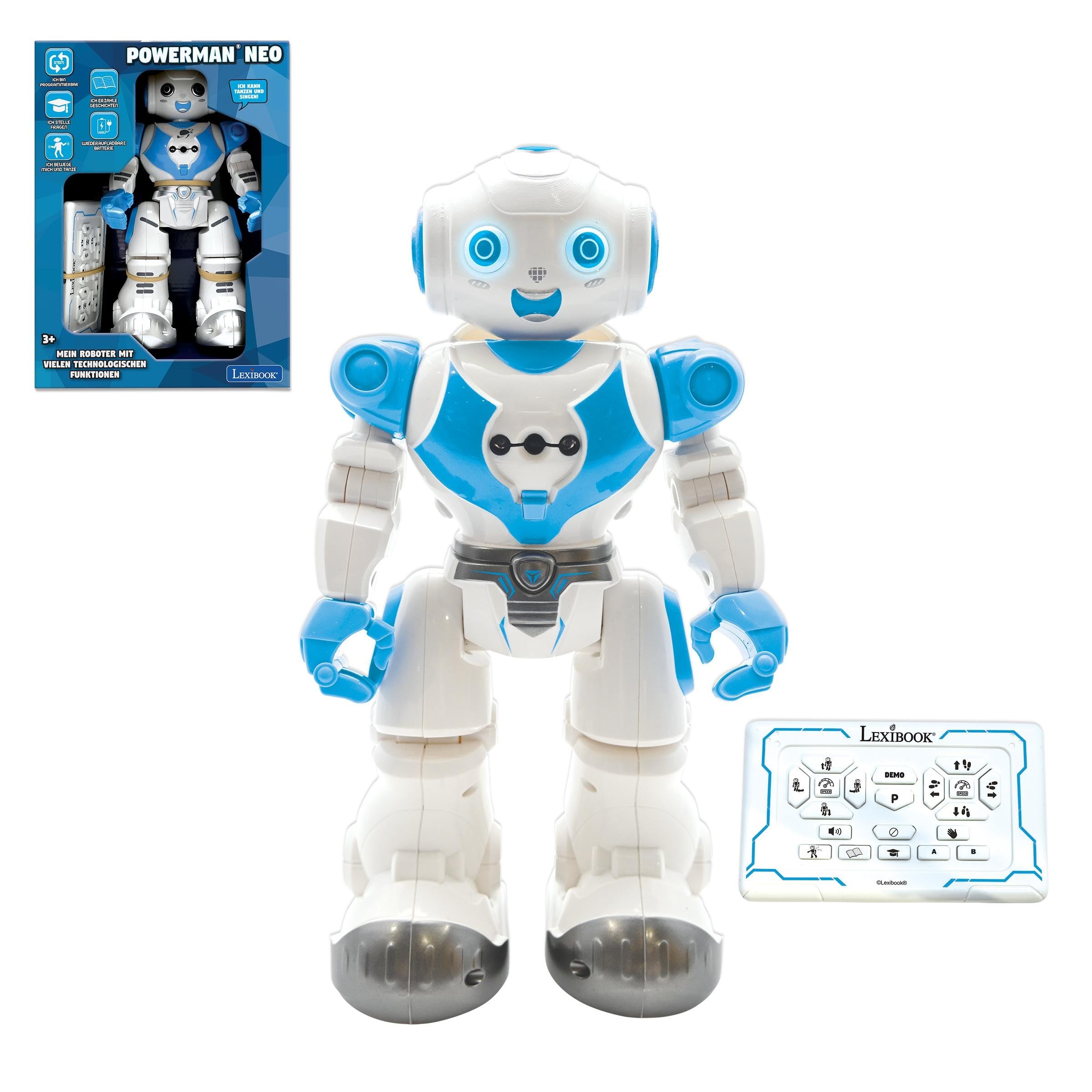Lexibook Powerman Neo Programmable Robot - Blue - Remote Control Toy