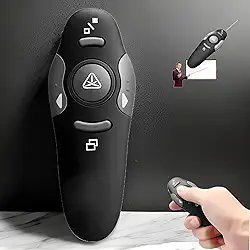 Controle Apresentador, Caneta Passador De Slides, Com Laser Vermelho, Conexão Sem Fio, Ideal Para Palestras, Premium, Marca VARENZIA